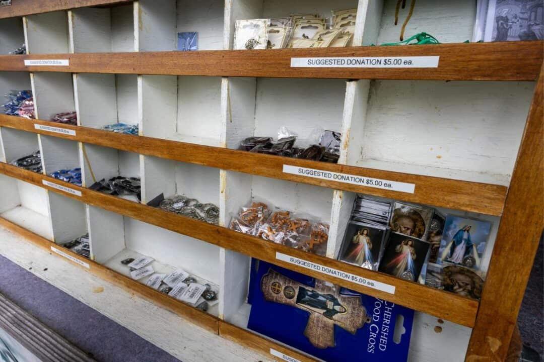 The Painted Church in Kona Is Straight Out of a Fairytale 9 religous articles souvenirs at The Painted Church