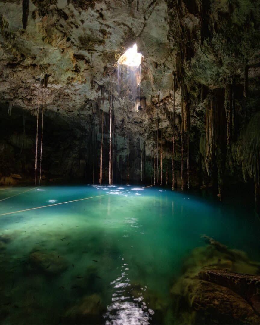 Cenote Xkeken near Valladolid, Yucatan, Mexico