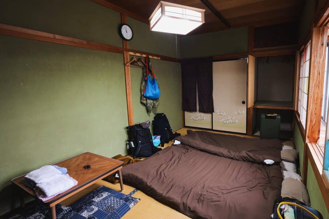 Budget ryokan guesthouse accomodation in Japan