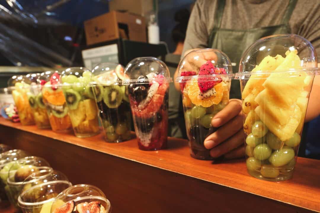 Fresh fruits in Gwangjang Marketplace