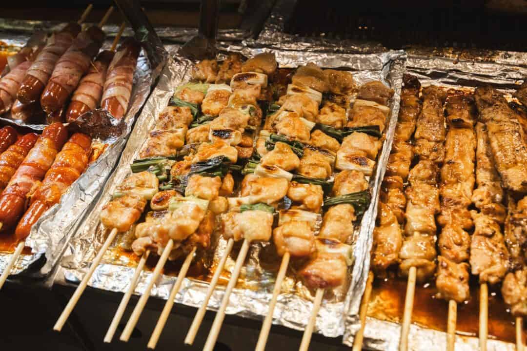 skewered meats ddakkochi myeongdong market