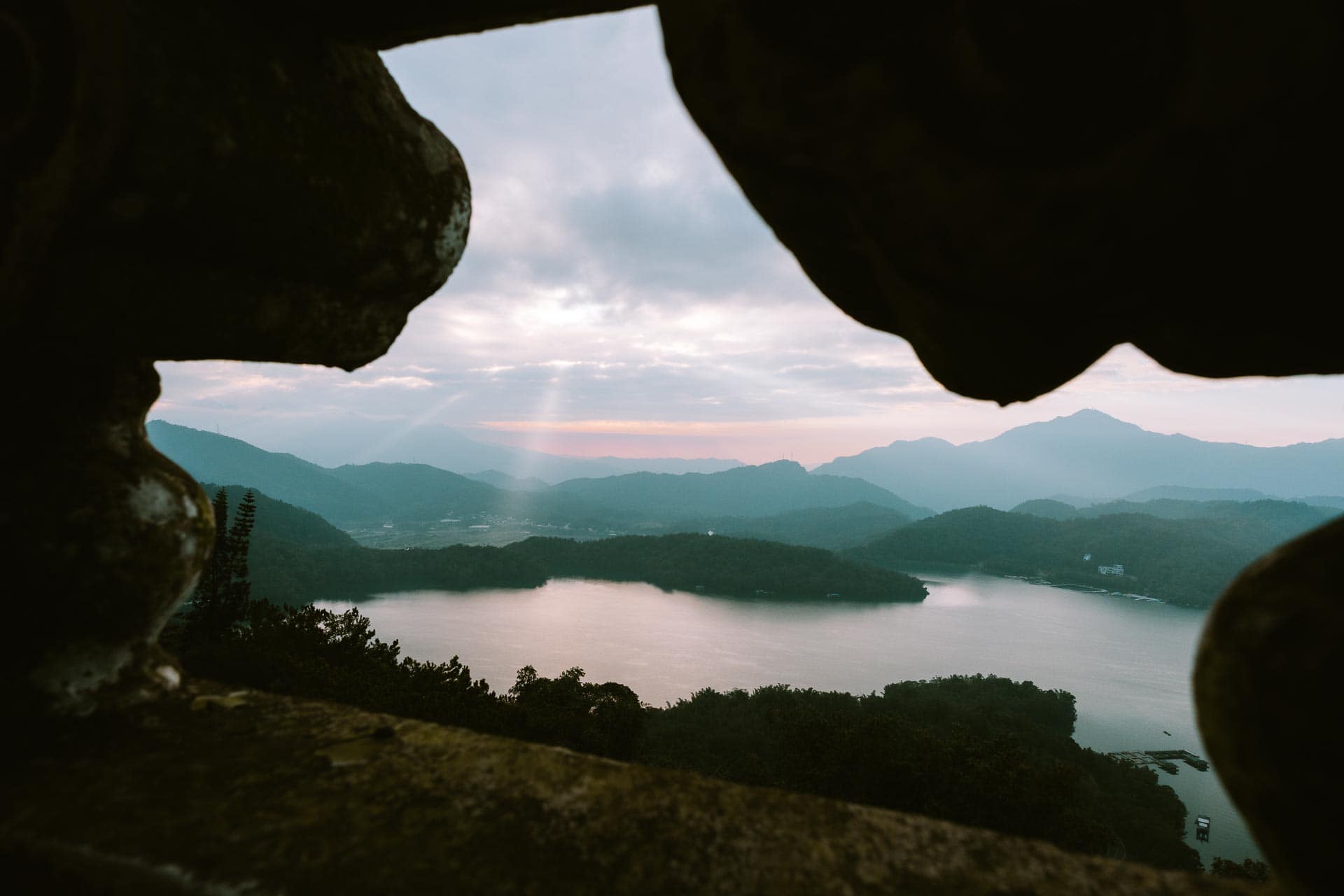 View of Sun Moon Lake from Ci'en Pagoda