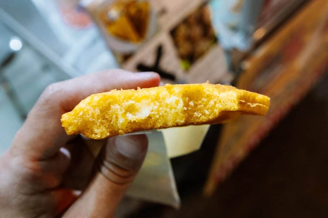 Cheese Sponge Cake Inside