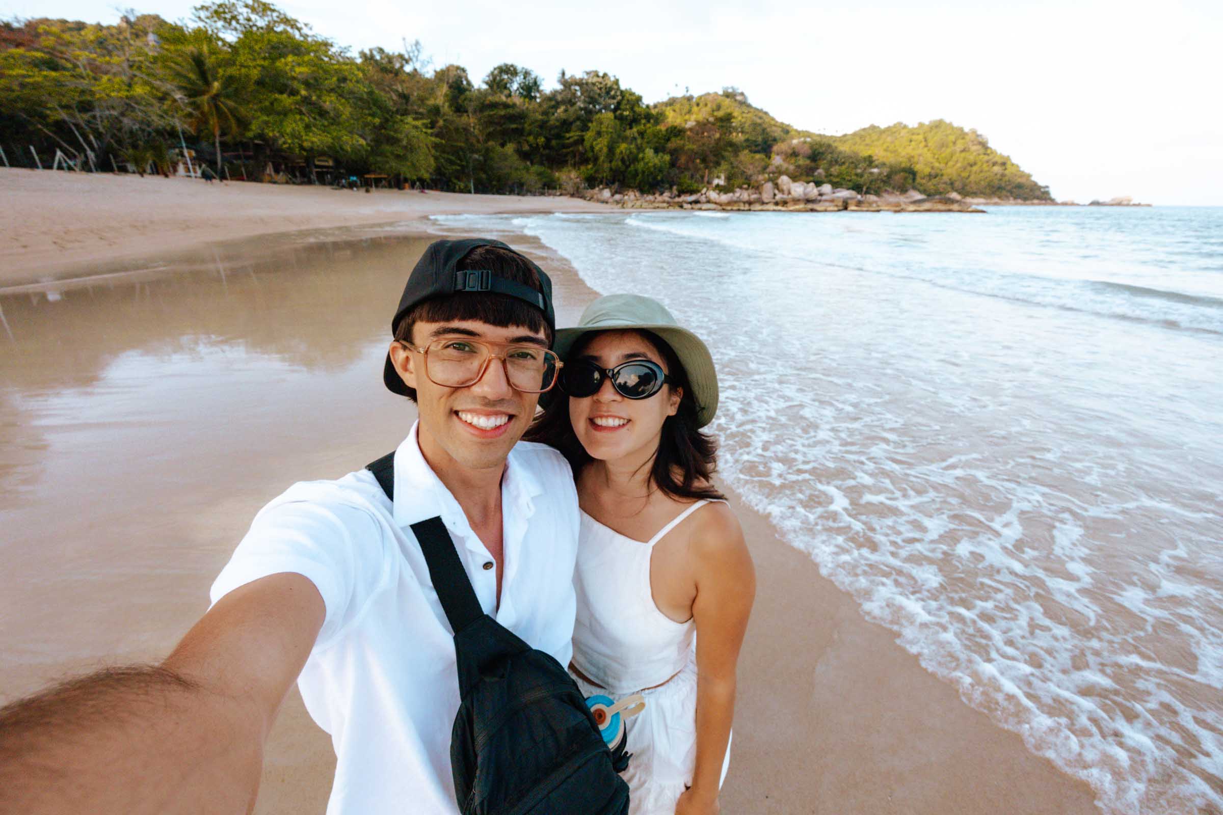 Chloe and Trey at Koh Phangan Beach