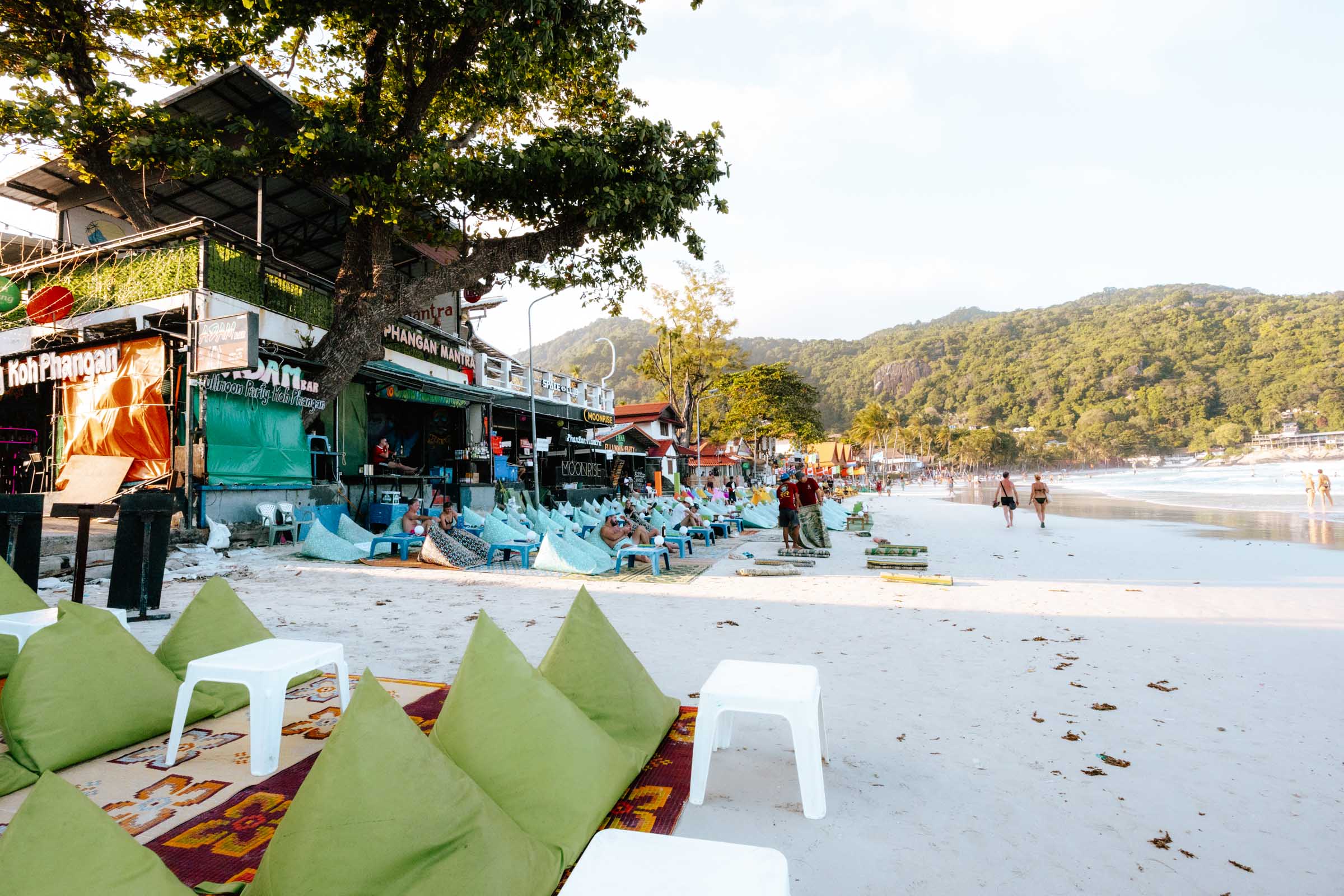 Beach bars at Haad Rin Koh Phangan
