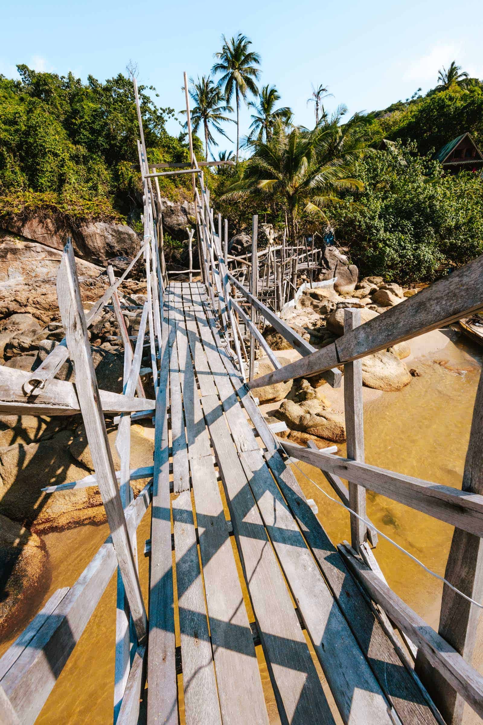 Wooden bridge at Haad Sadet