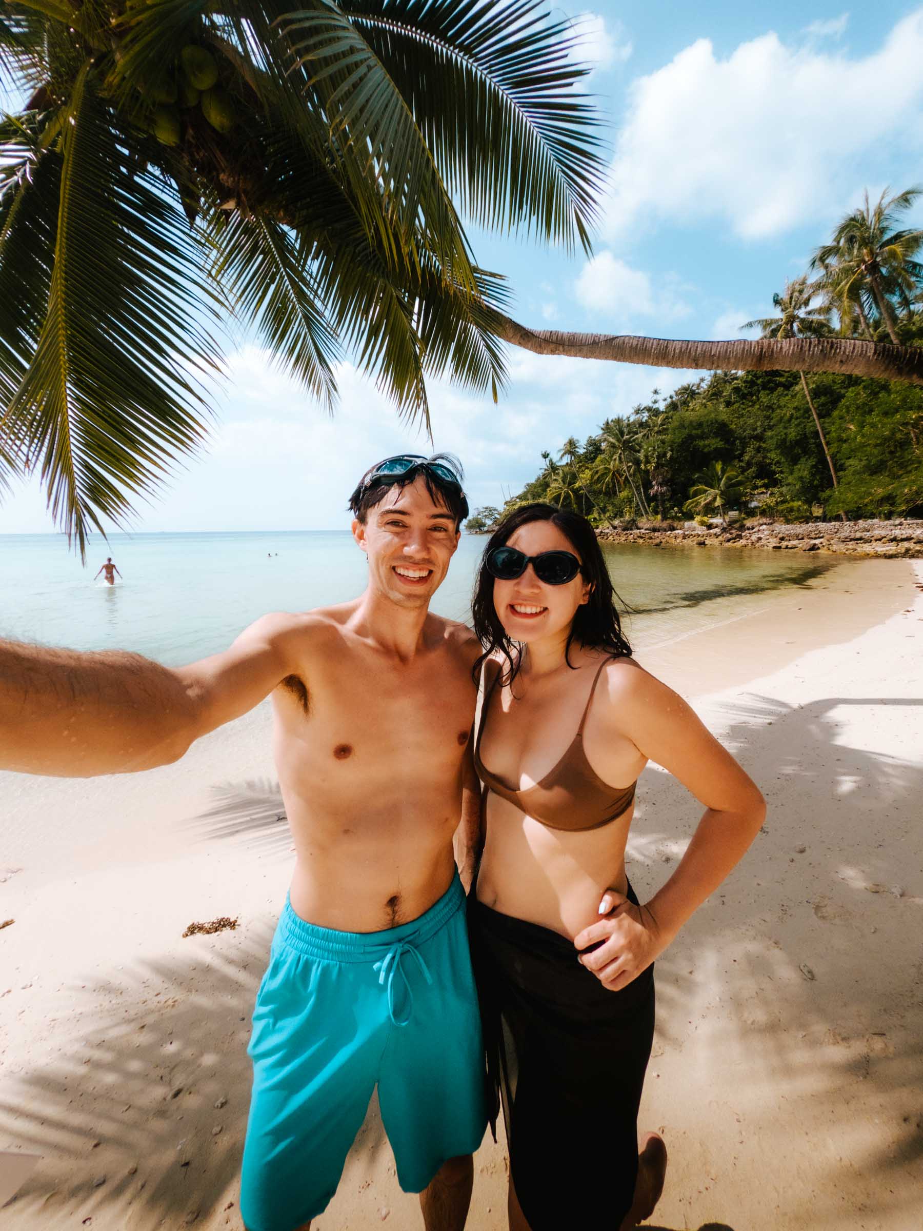 Chloe and Trey at Haad Salad Koh Phangan