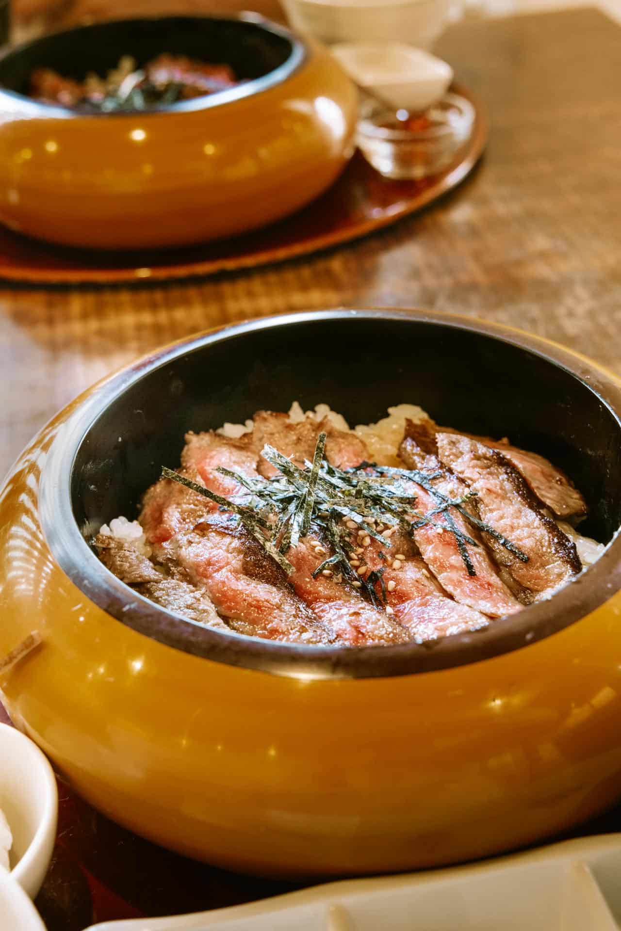 Hida beef rice bowl from Kyoshi in Takayama