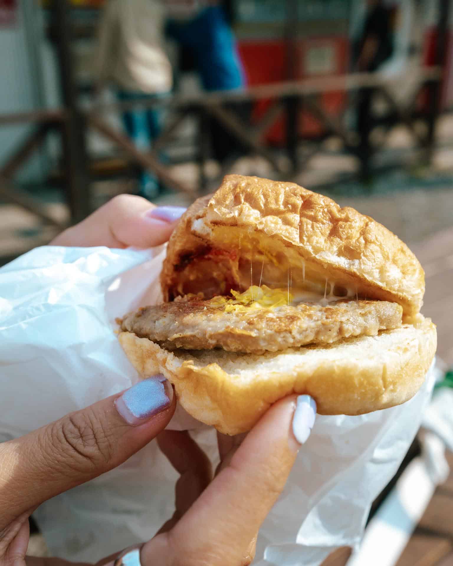 Japan vending machine park burger inside