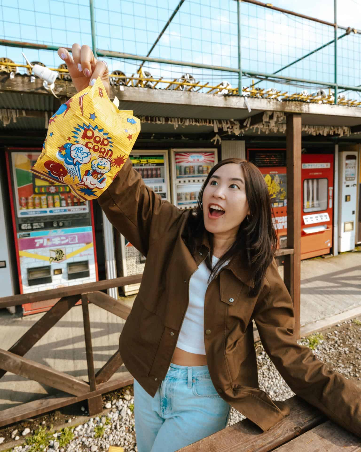 japan vending machine park popcorn