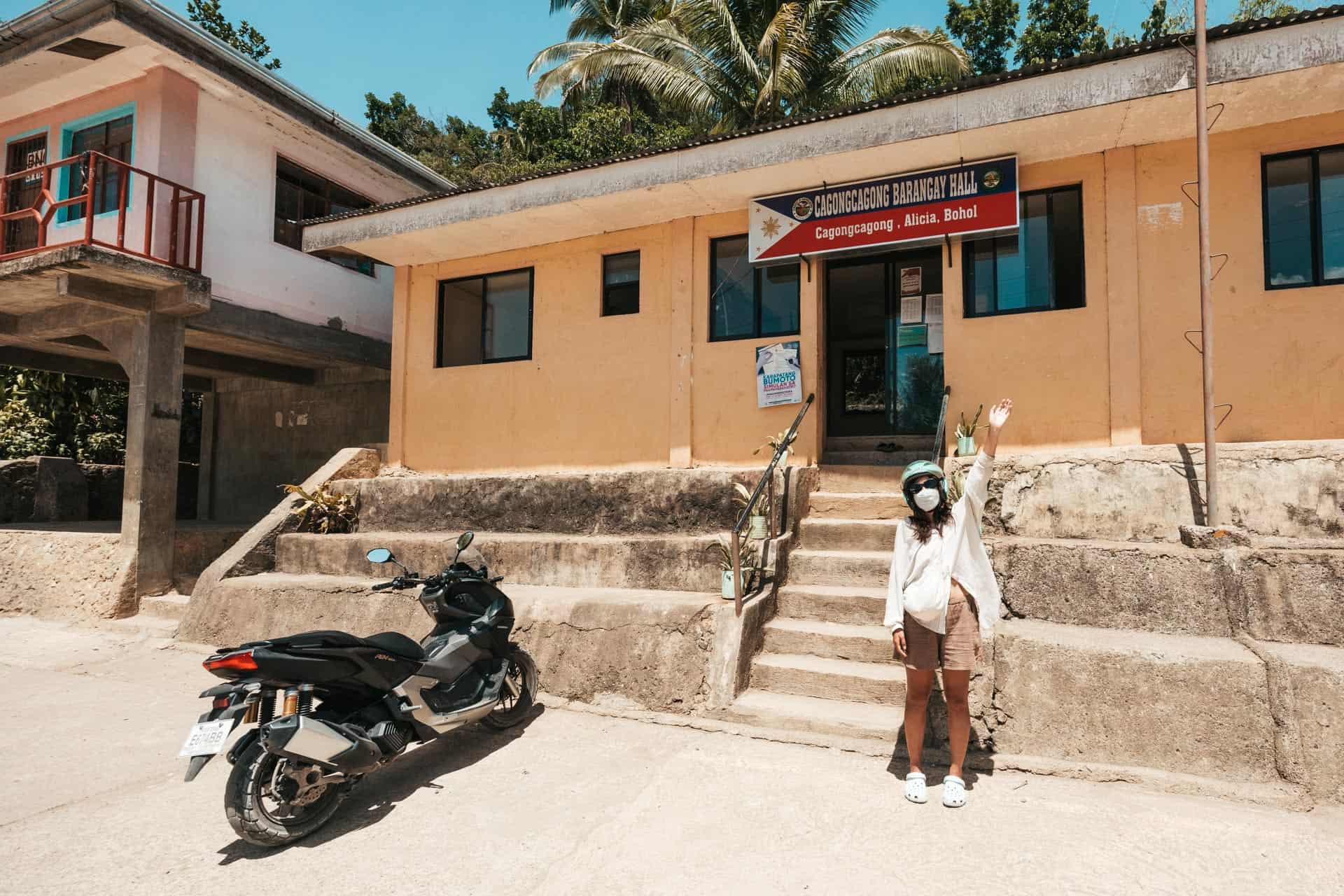 Cagongcagong Barangay Hall for Princess Manan-aw Cave Permit
