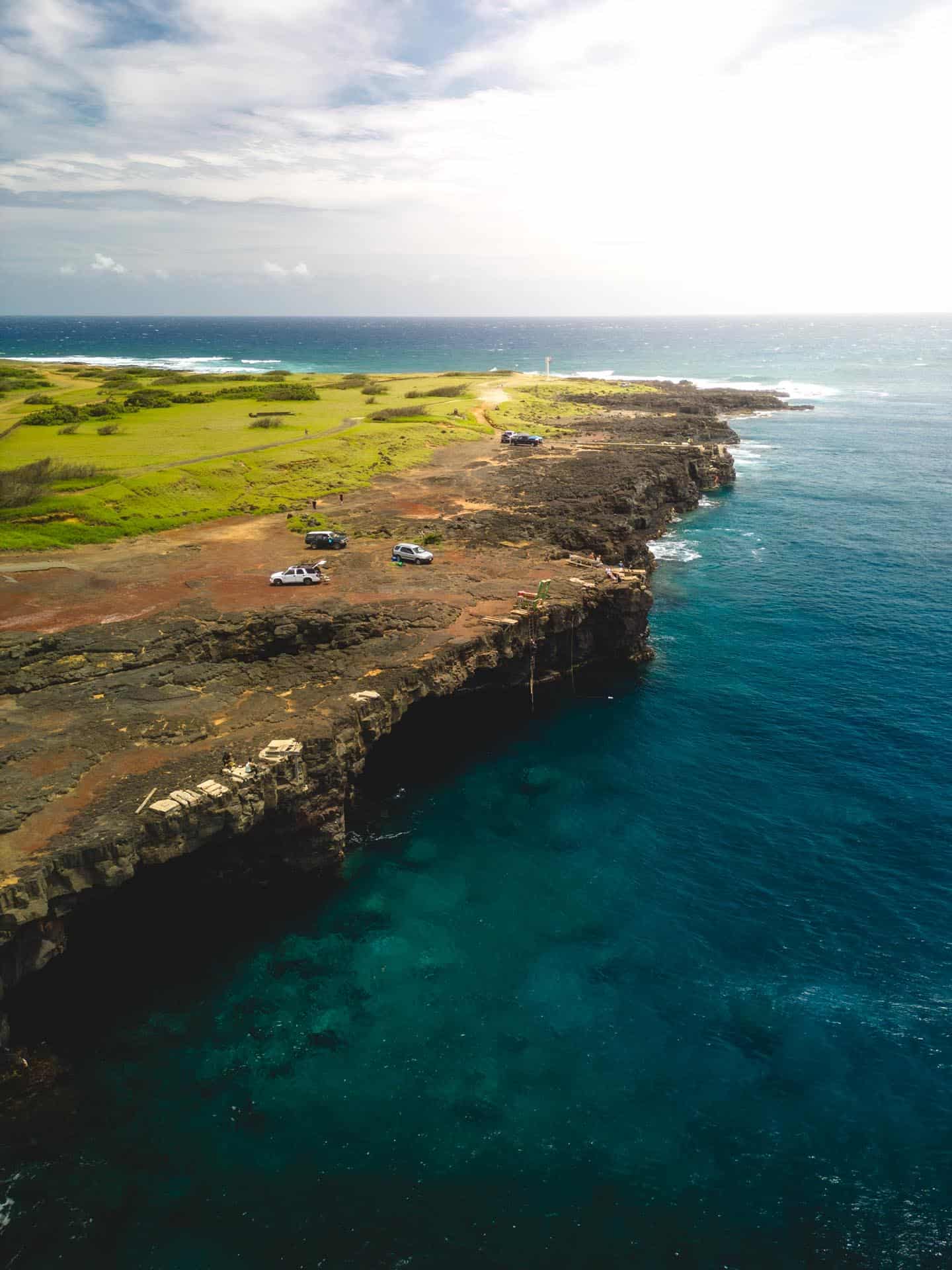 south point big island aerial view