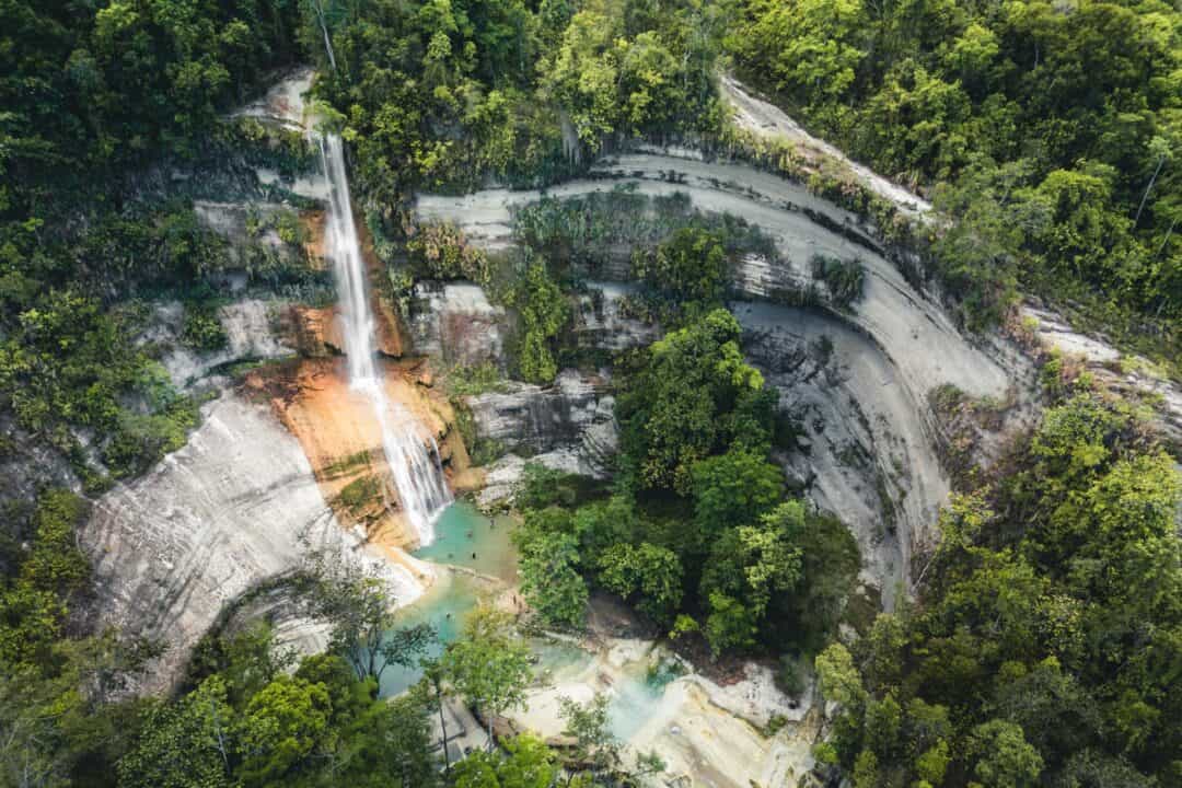 Can-umantad falls in Bohol Philippines
