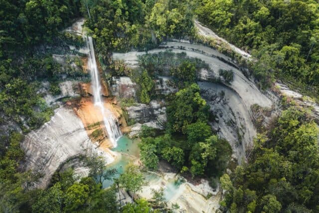 Can-umantad falls in Bohol Philippines
