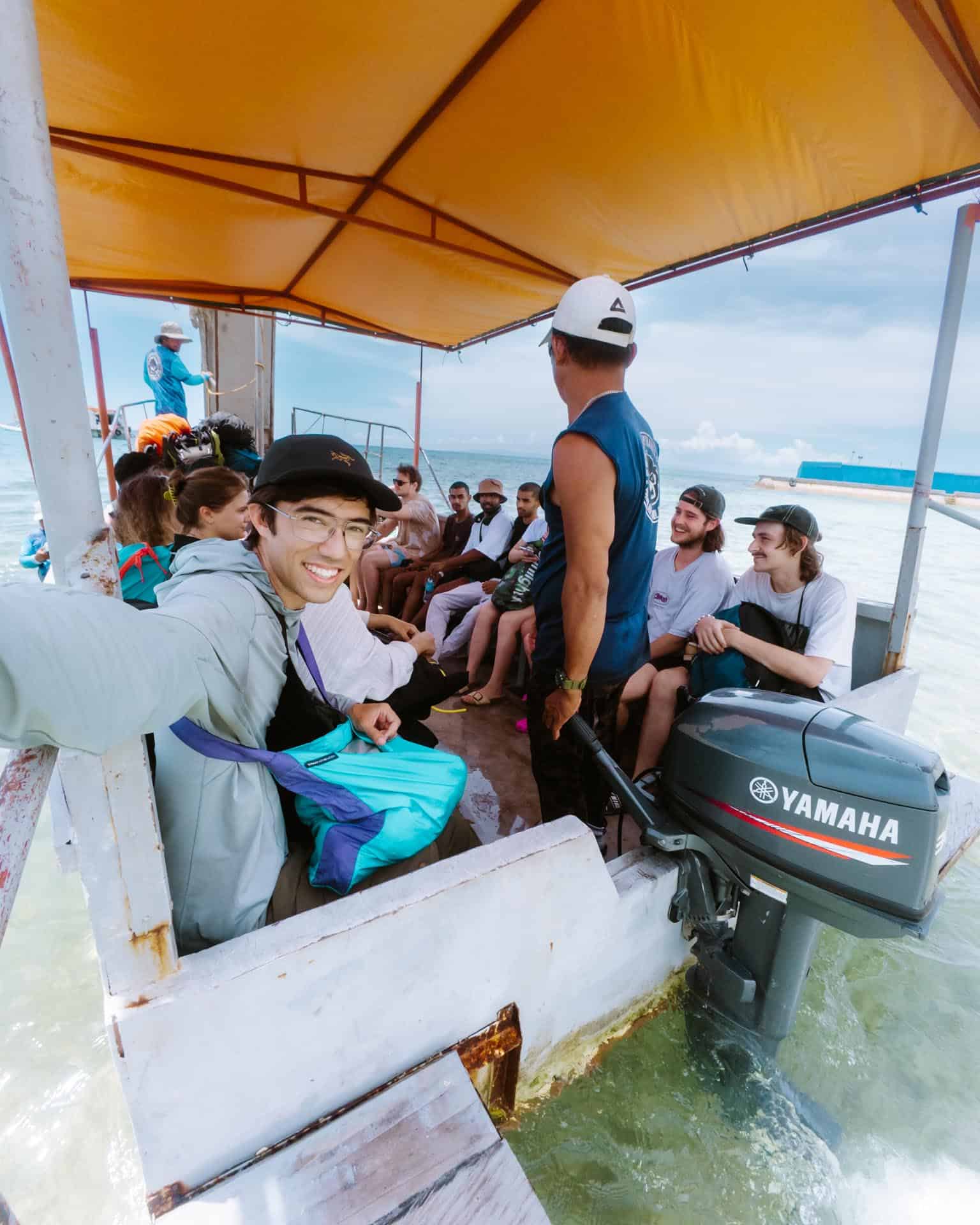 How to Get from Oslob to Bohol by Ferry: Complete Guide 5 Riding the small boat to the Oslob to Bohol Ferry
