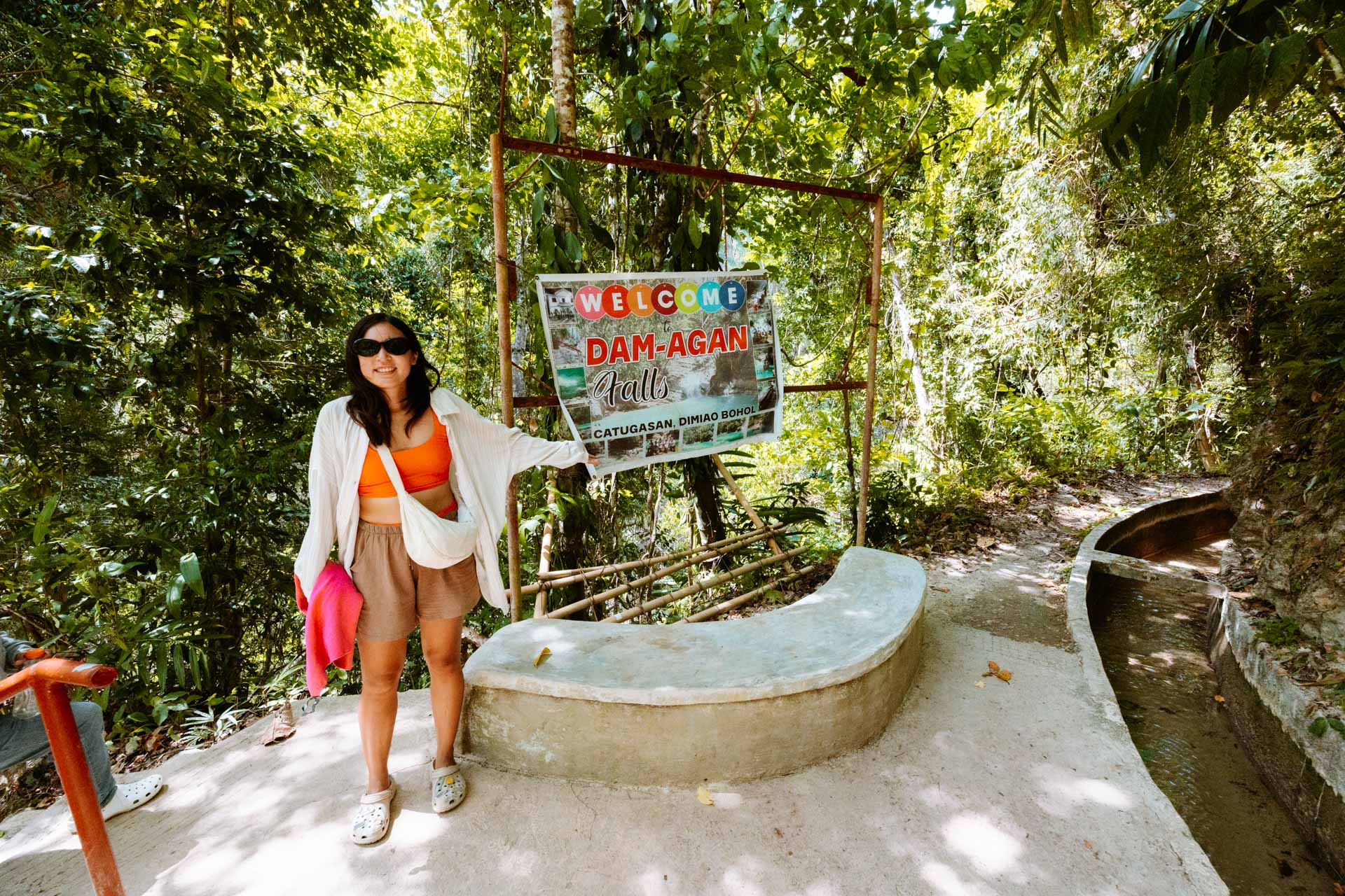Dam Agan Falls in Bohol: Our Complete Guide 9 Dam Agan Falls entrance sign