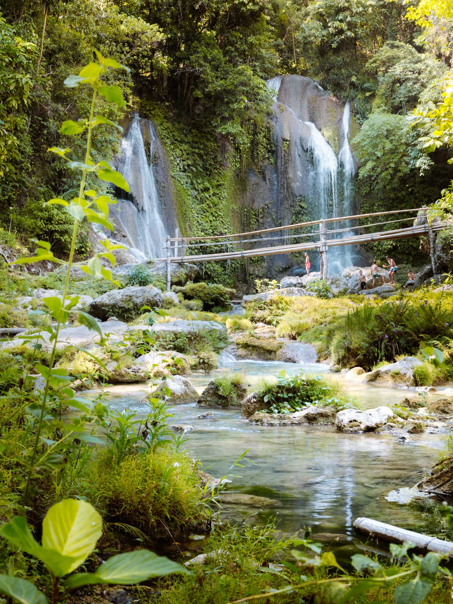 Bamboo Bridge leading to Pahangog Falls in Dimiao Bohol
