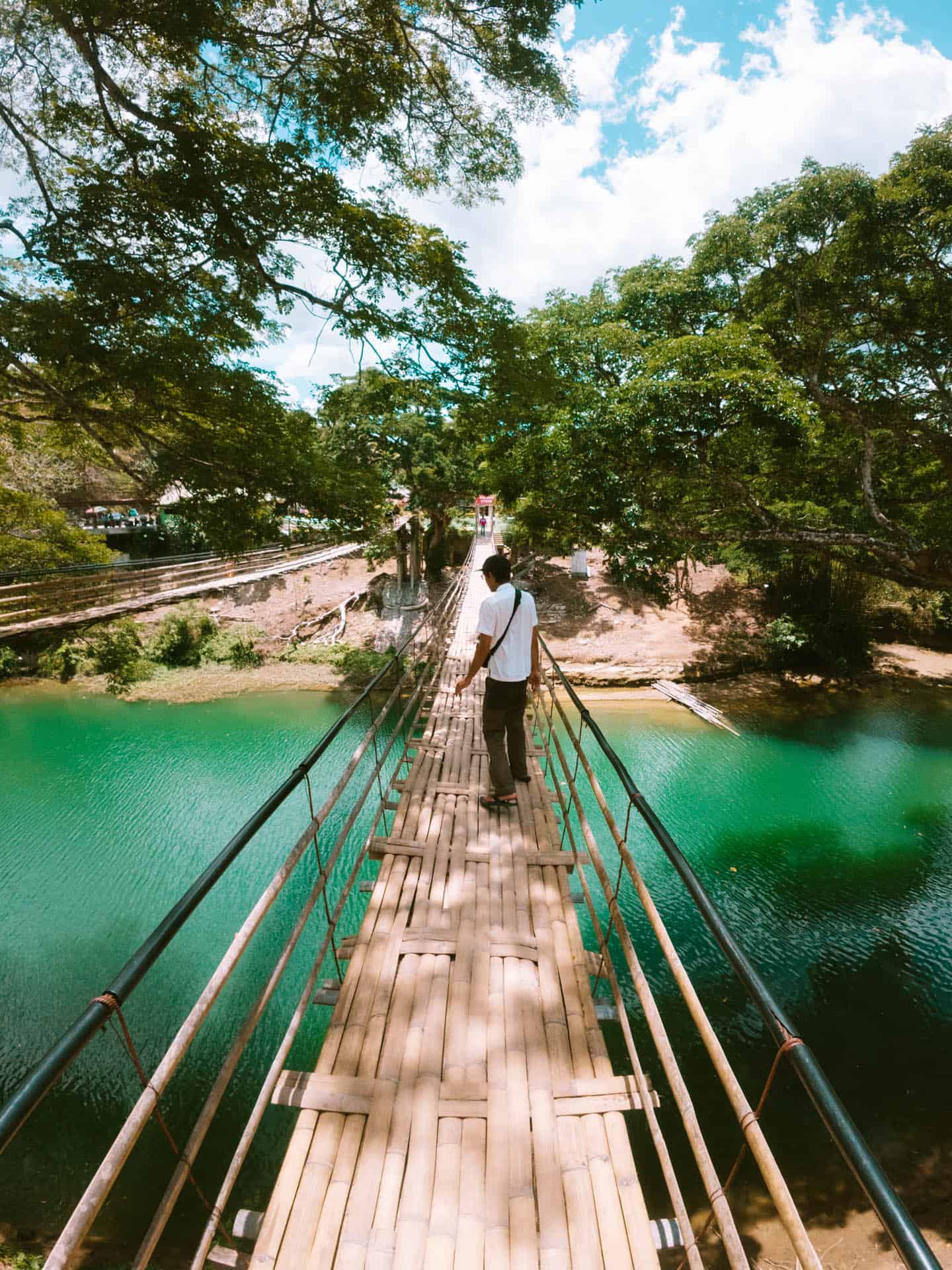 3 Days in Bohol: The Perfect Bohol Itinerary 15 Loboc River Bamboo Bridge