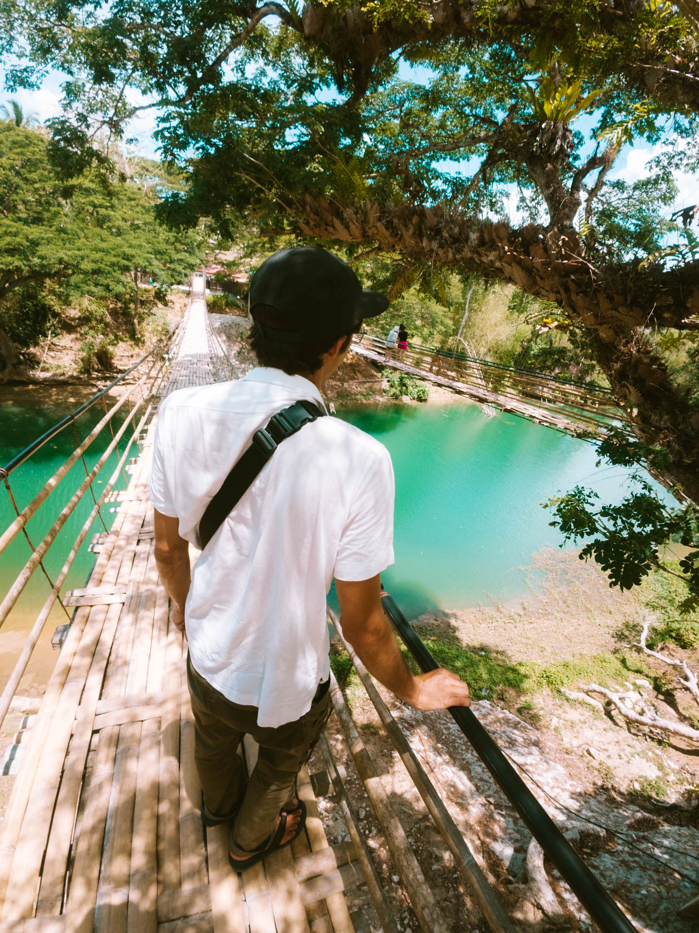 Views of Loboc River from Sevilla Bamboo Bridge