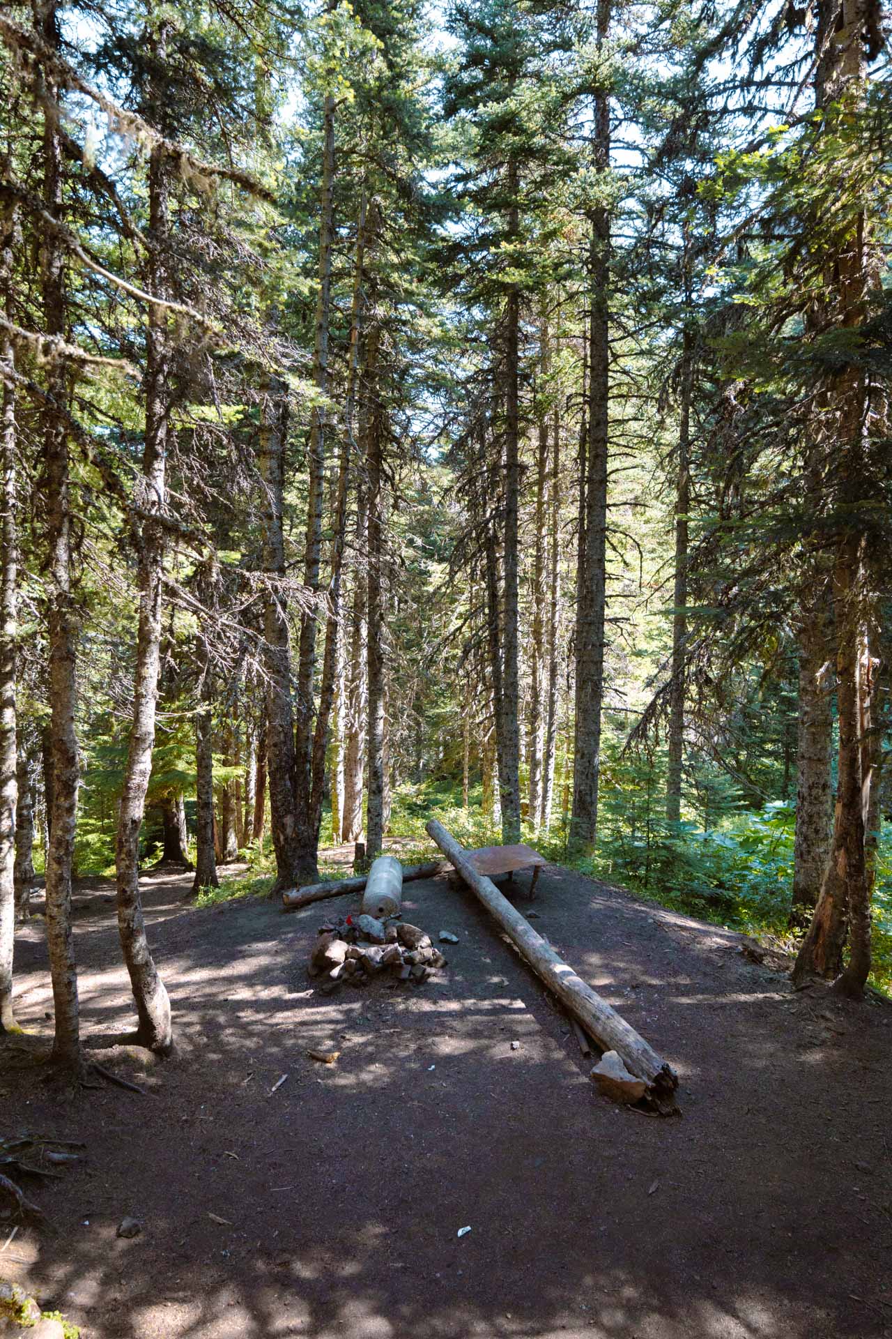 Campsite at Copper Creek on Tubal Cain Trail