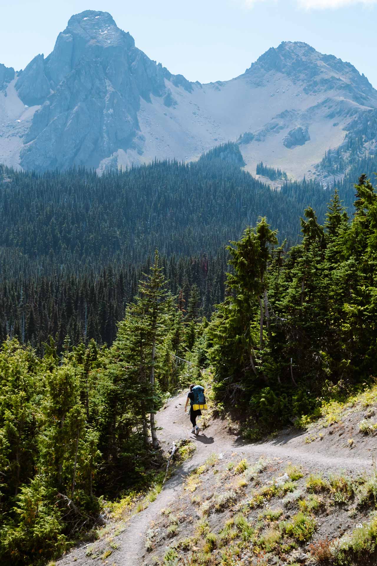 Hiking to the Buckhorn Lake on the Tubal Cain Trail