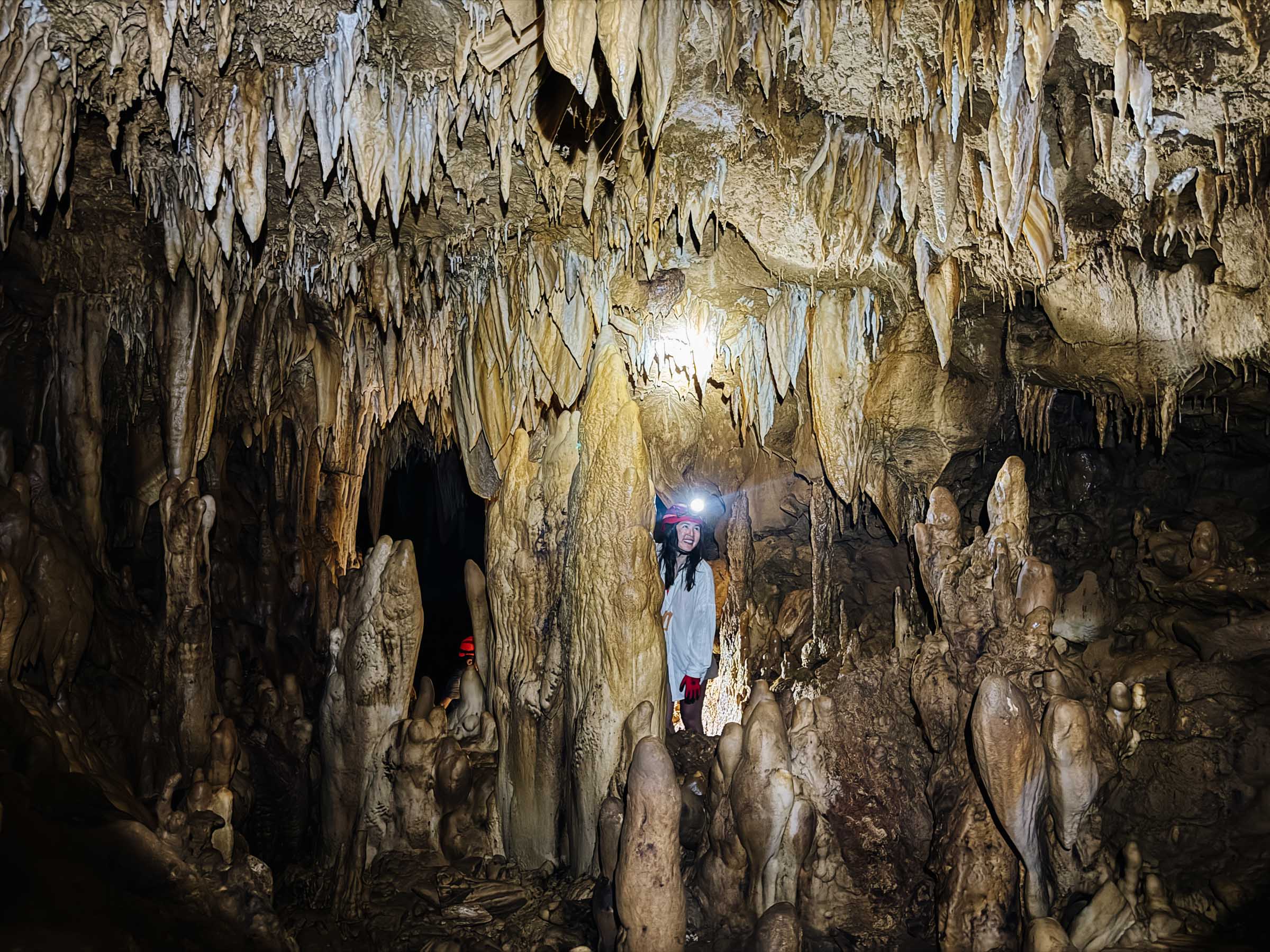 Girl in Somyot Cave in Siargao