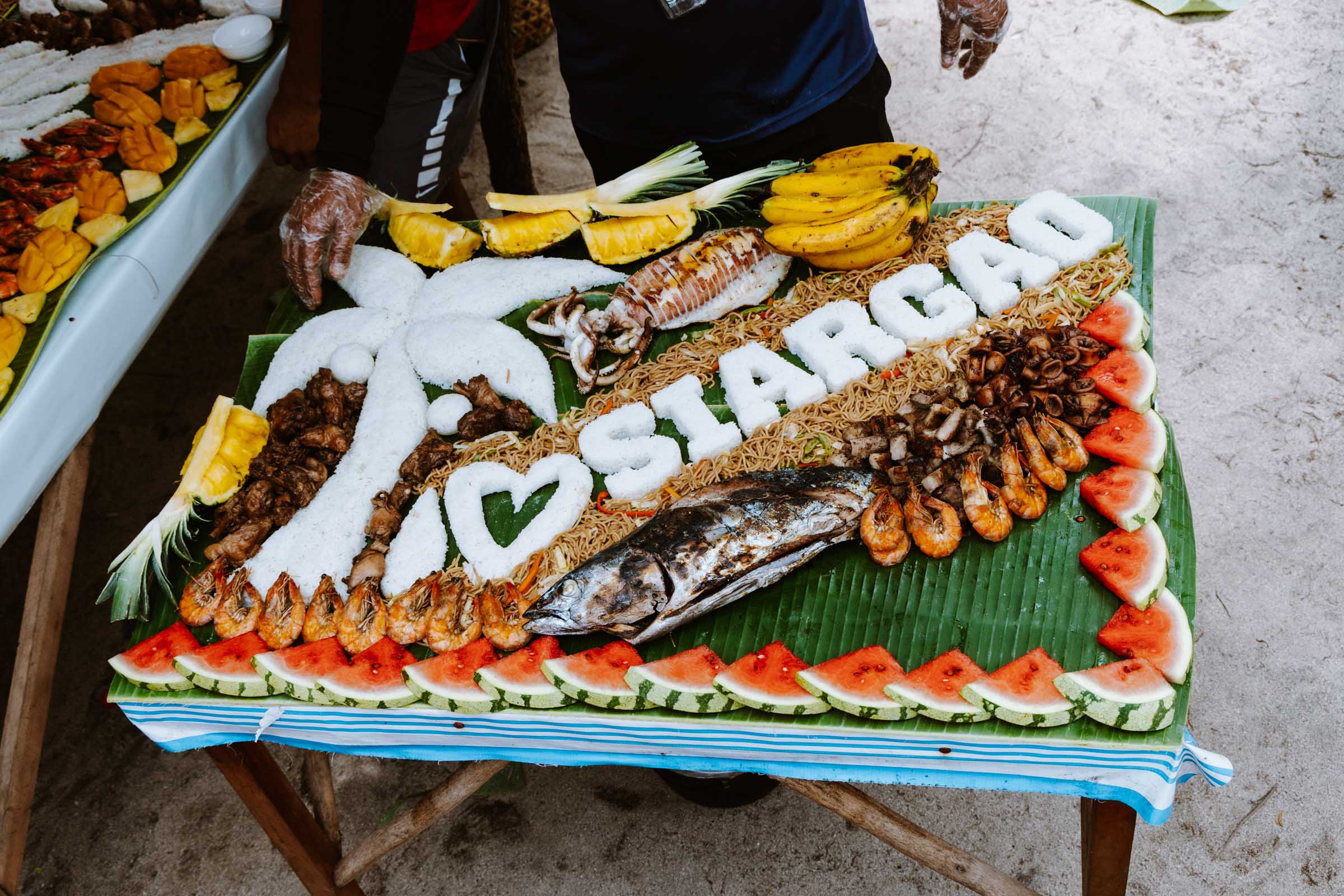 Boodle Fight at Daku Island Siargao