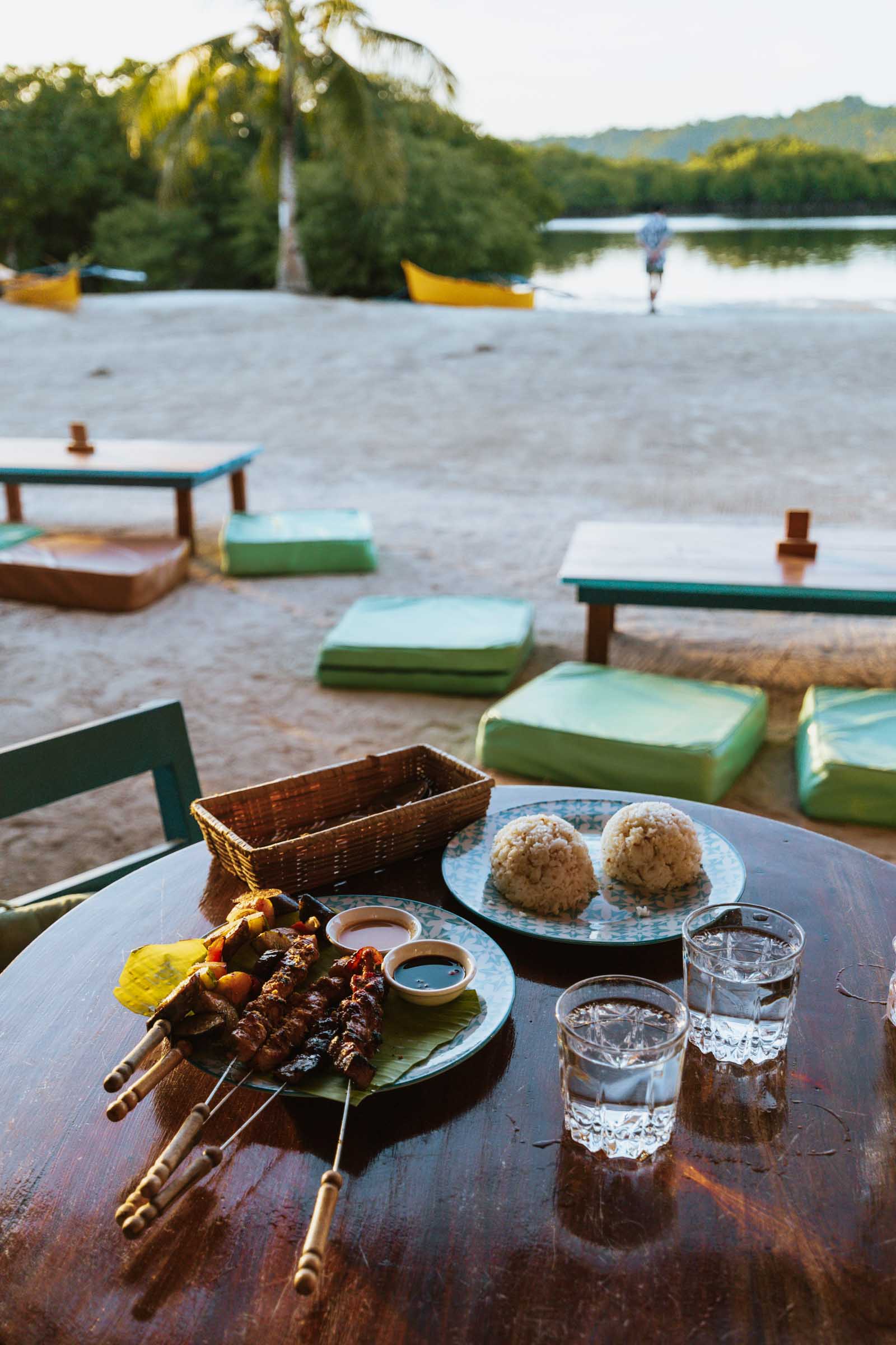 Skewers at Kanaloa Siargao