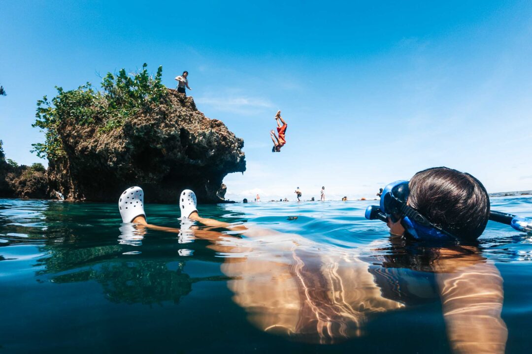 Magpupungko Rock Pools cliff jump