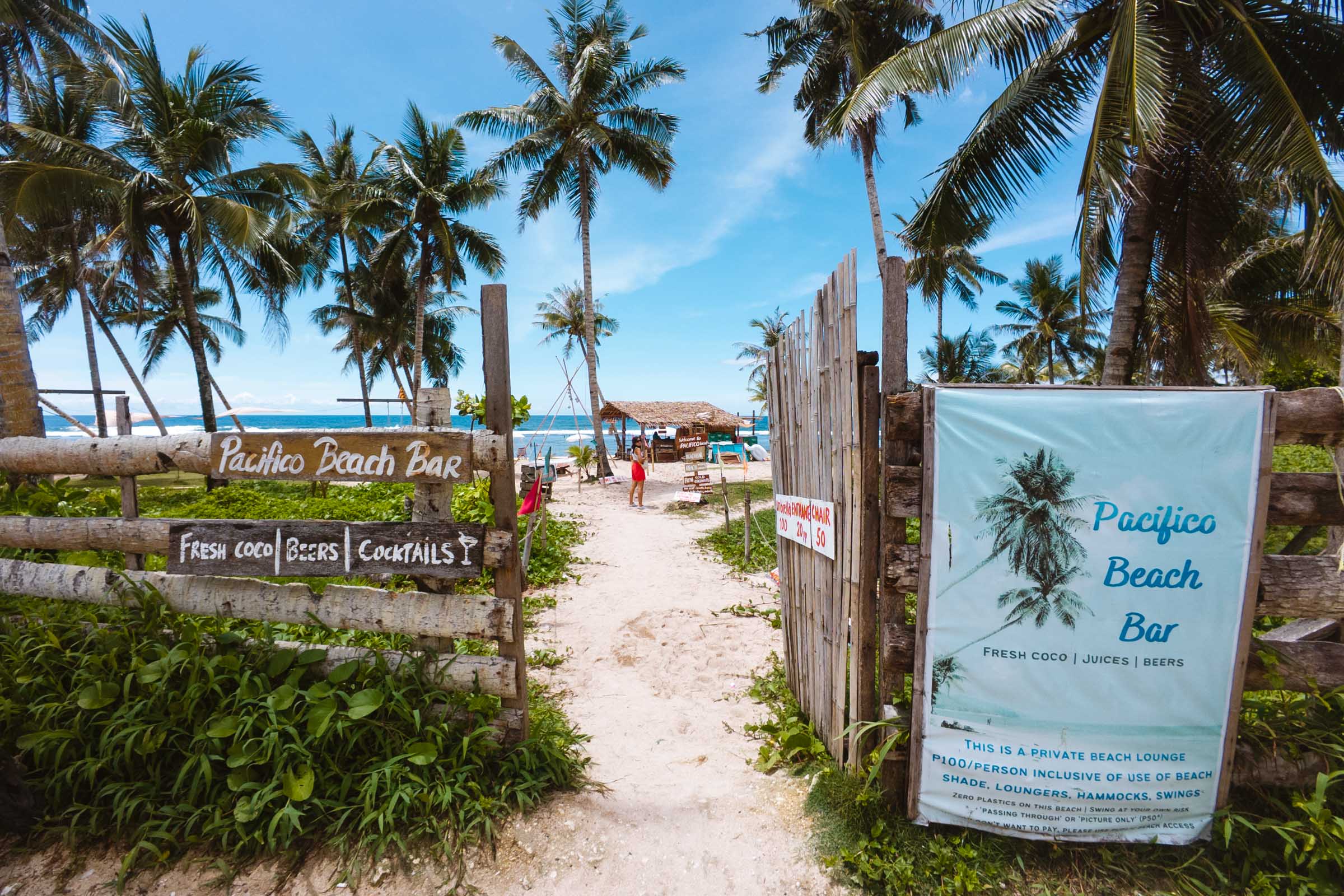 Pacifico Beach entrance