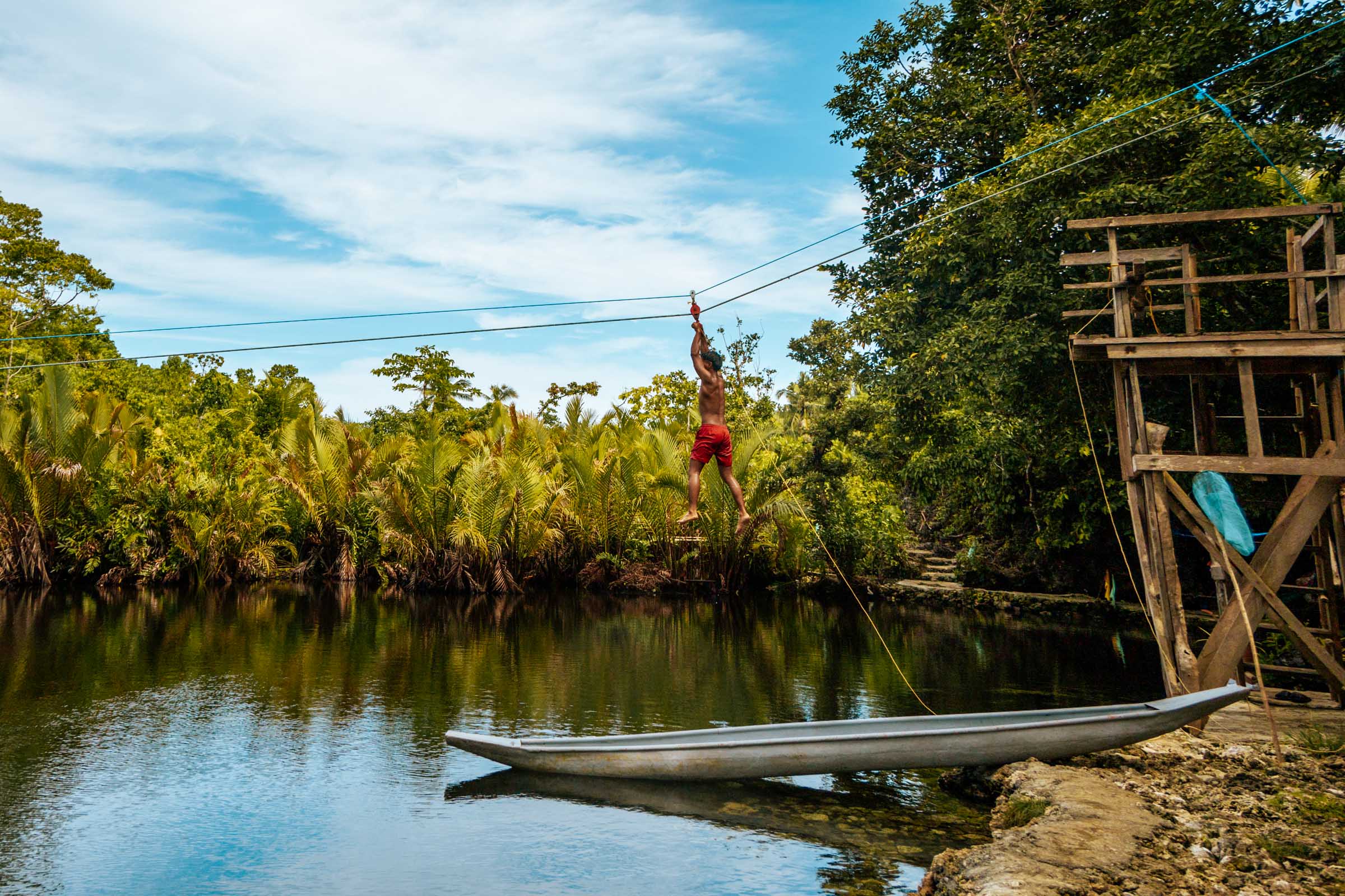 Tigasao Linaw Cave Lagoon zip line