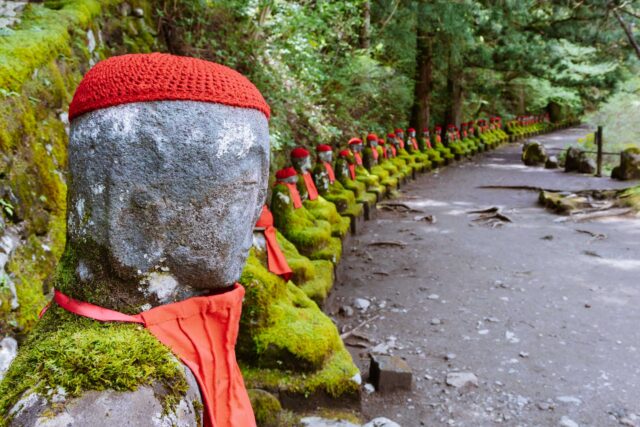 Kanmangafuchi Abyss in Nikko Buddha