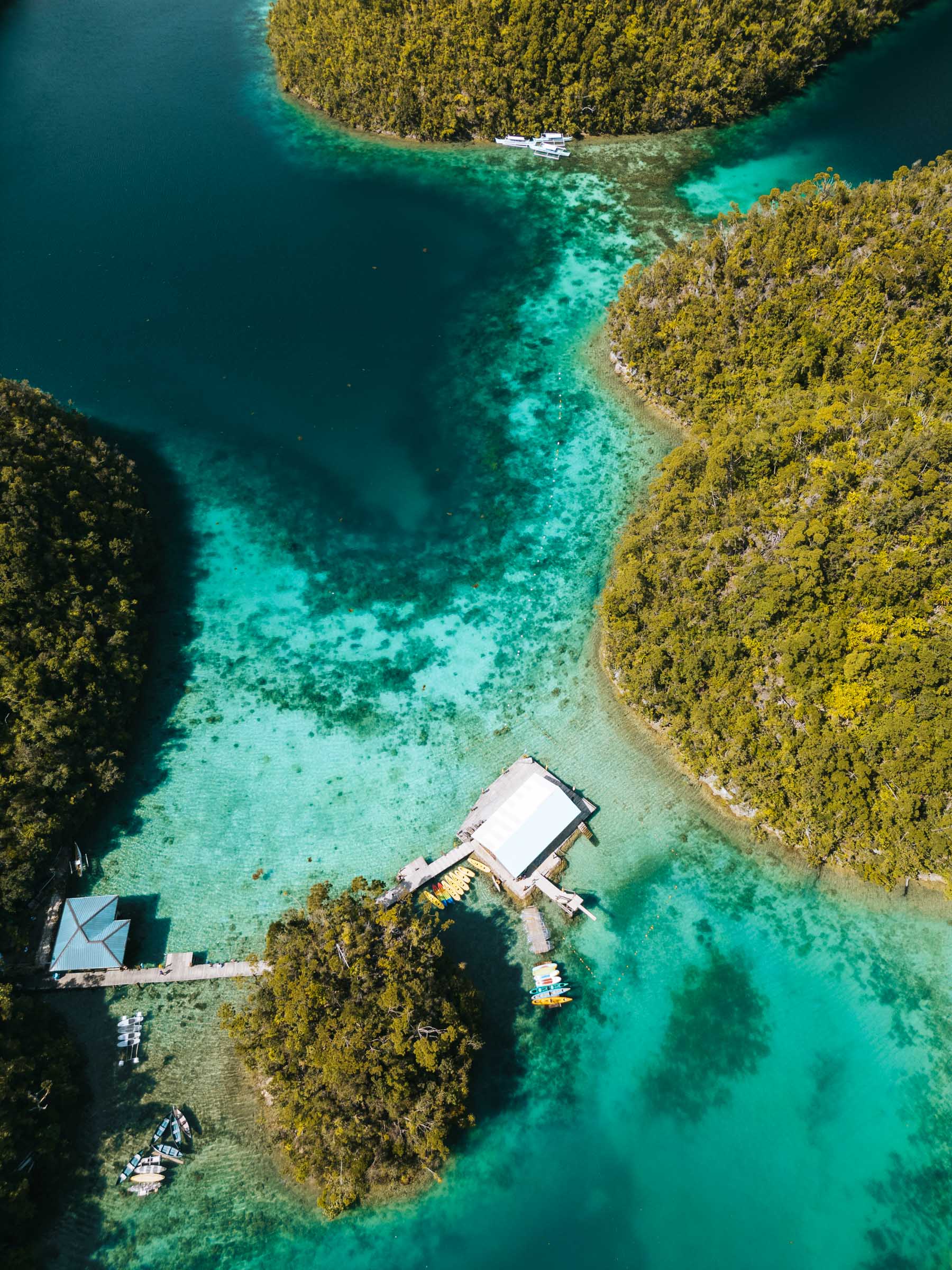 Sugba Lagoon aerial view