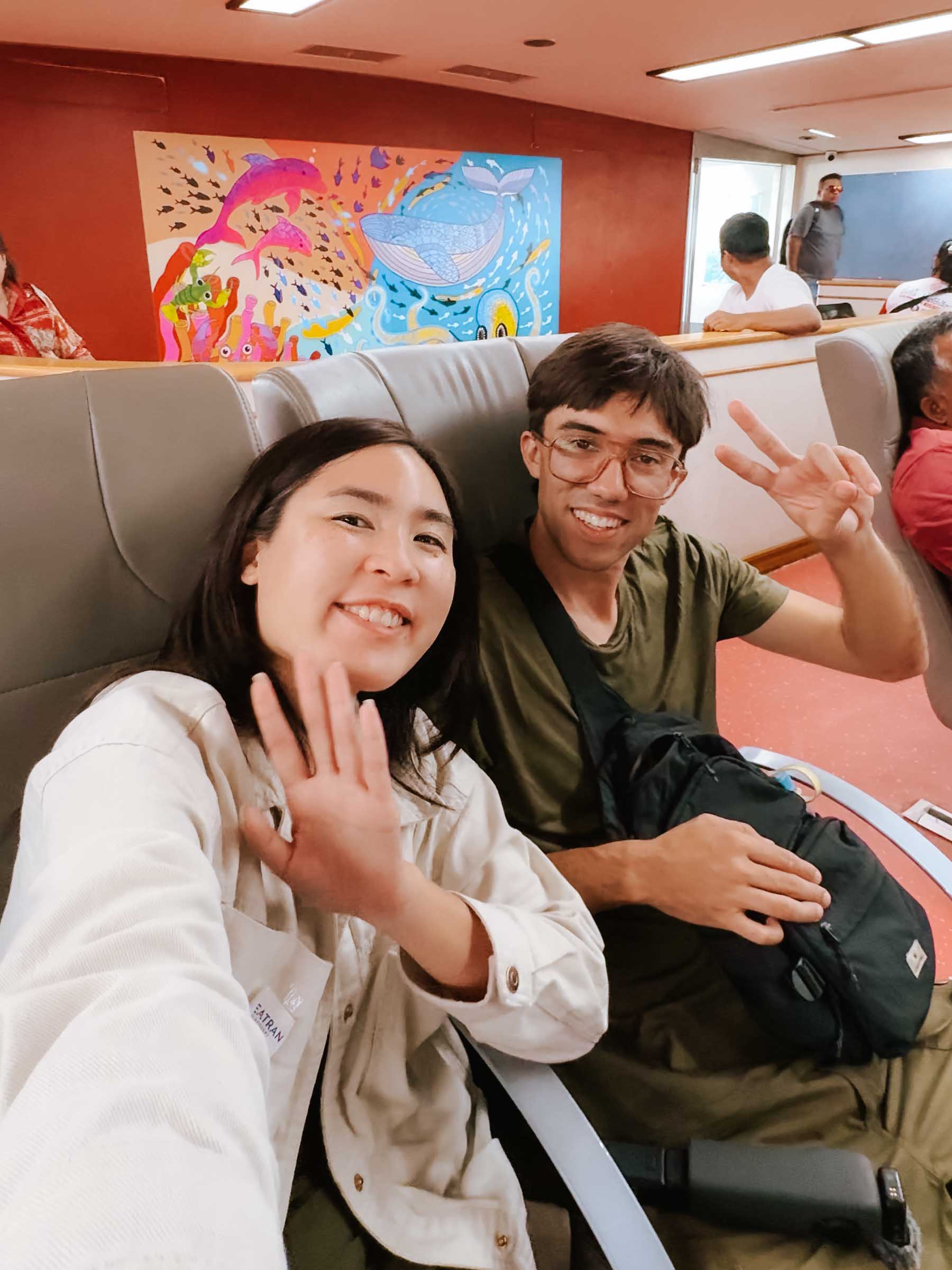 Chloe and Trey on Koh Phangan Ferry