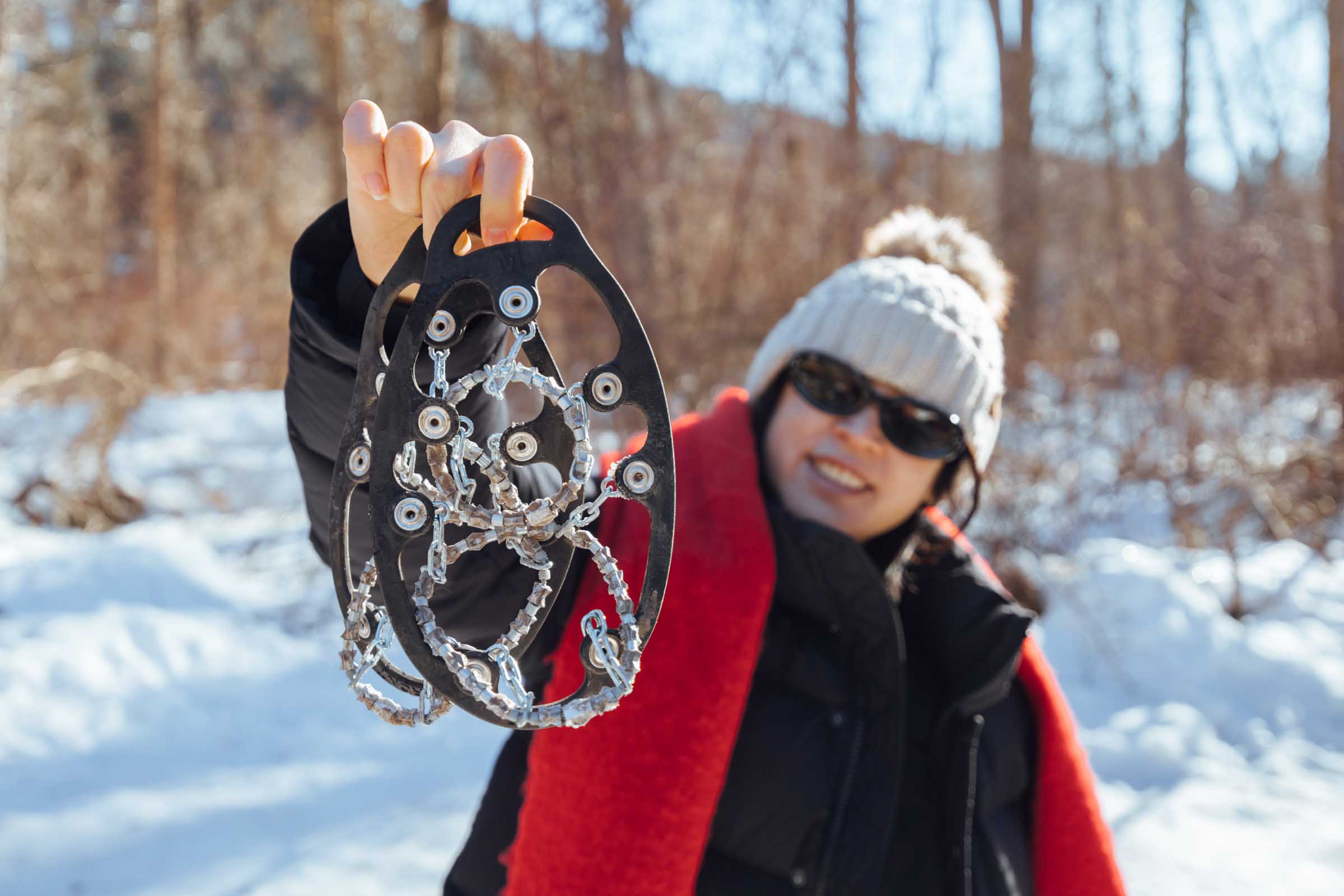 Using ice cleats for Leavenworth in the winter