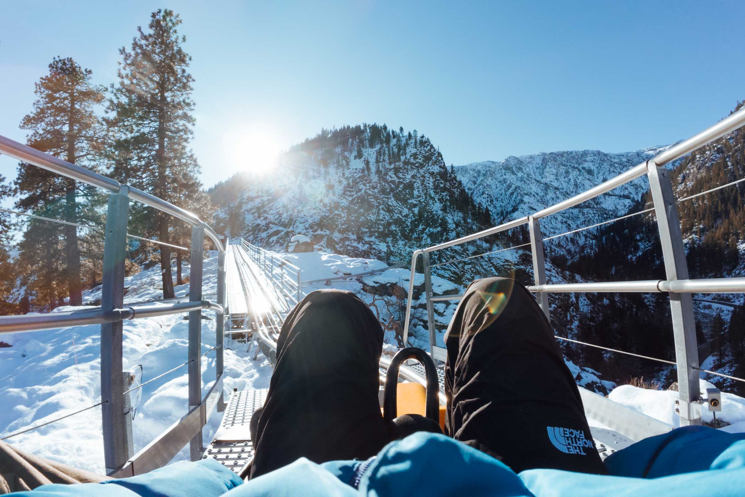 Leavenworth alpine coaster riding down