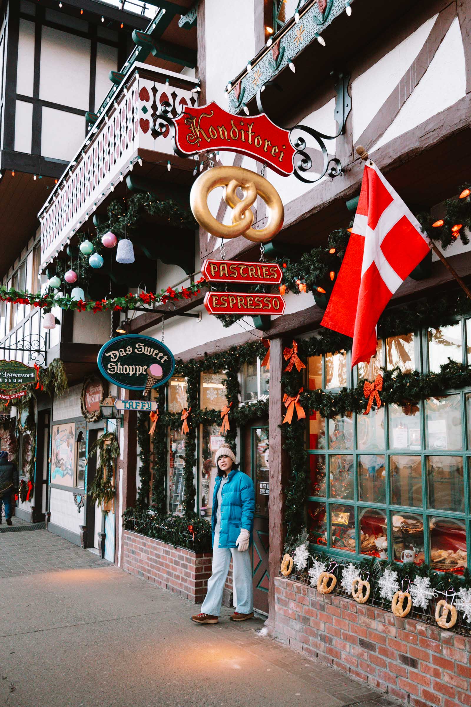 Leavenworth town in Winter