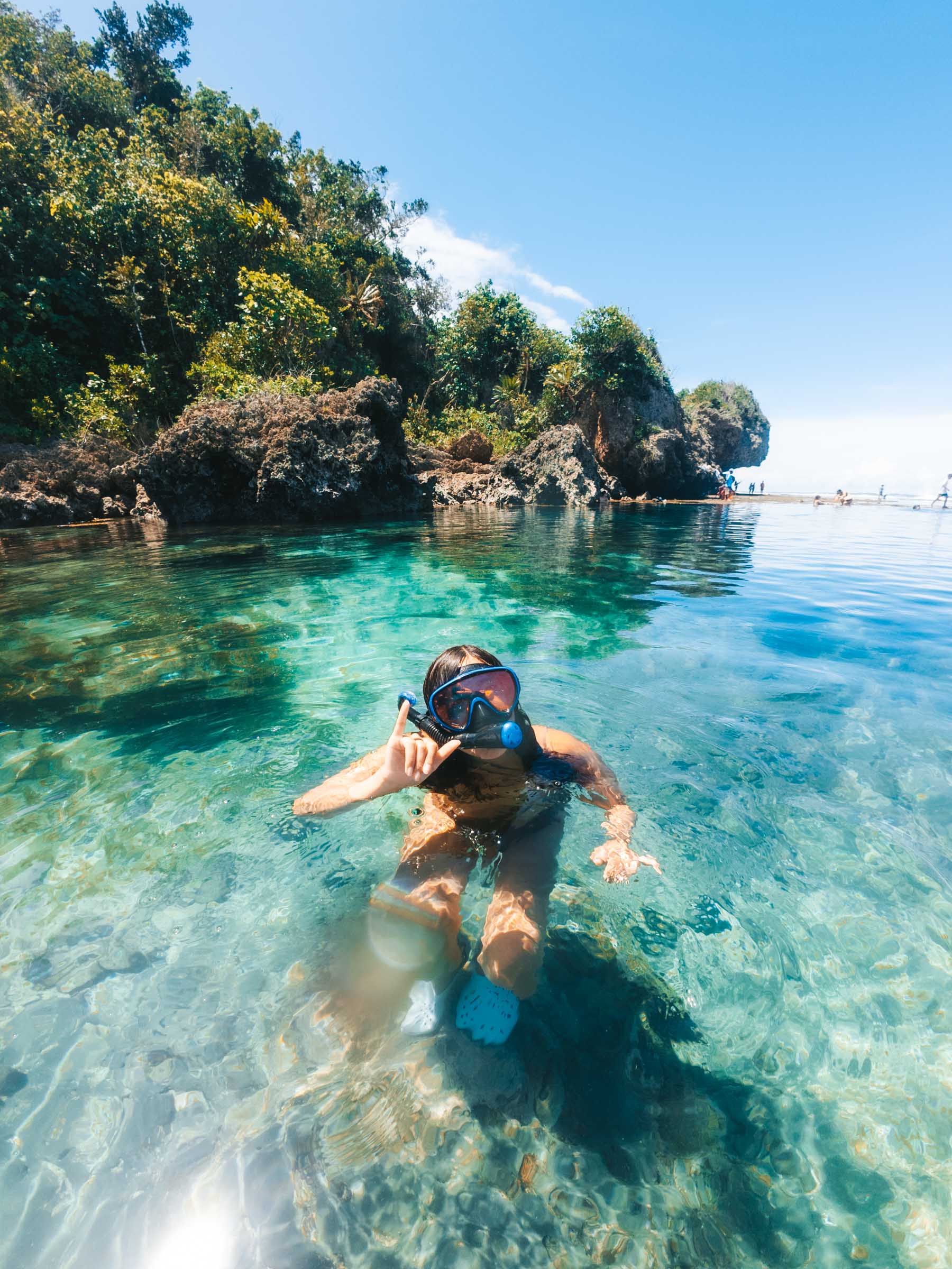 Magpupungko Rock Pool snorkeling
