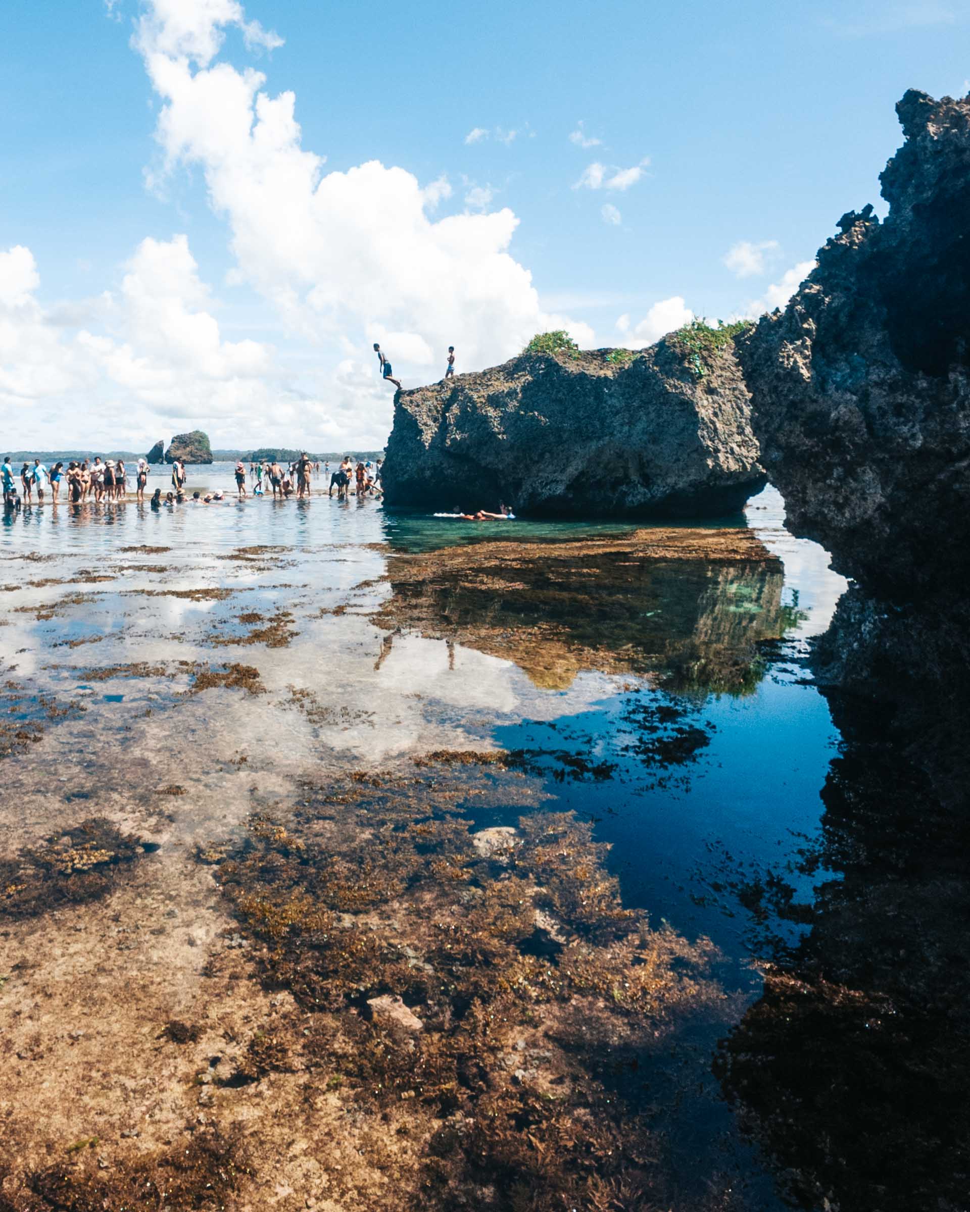 Magpupungko Rock Pool rocks