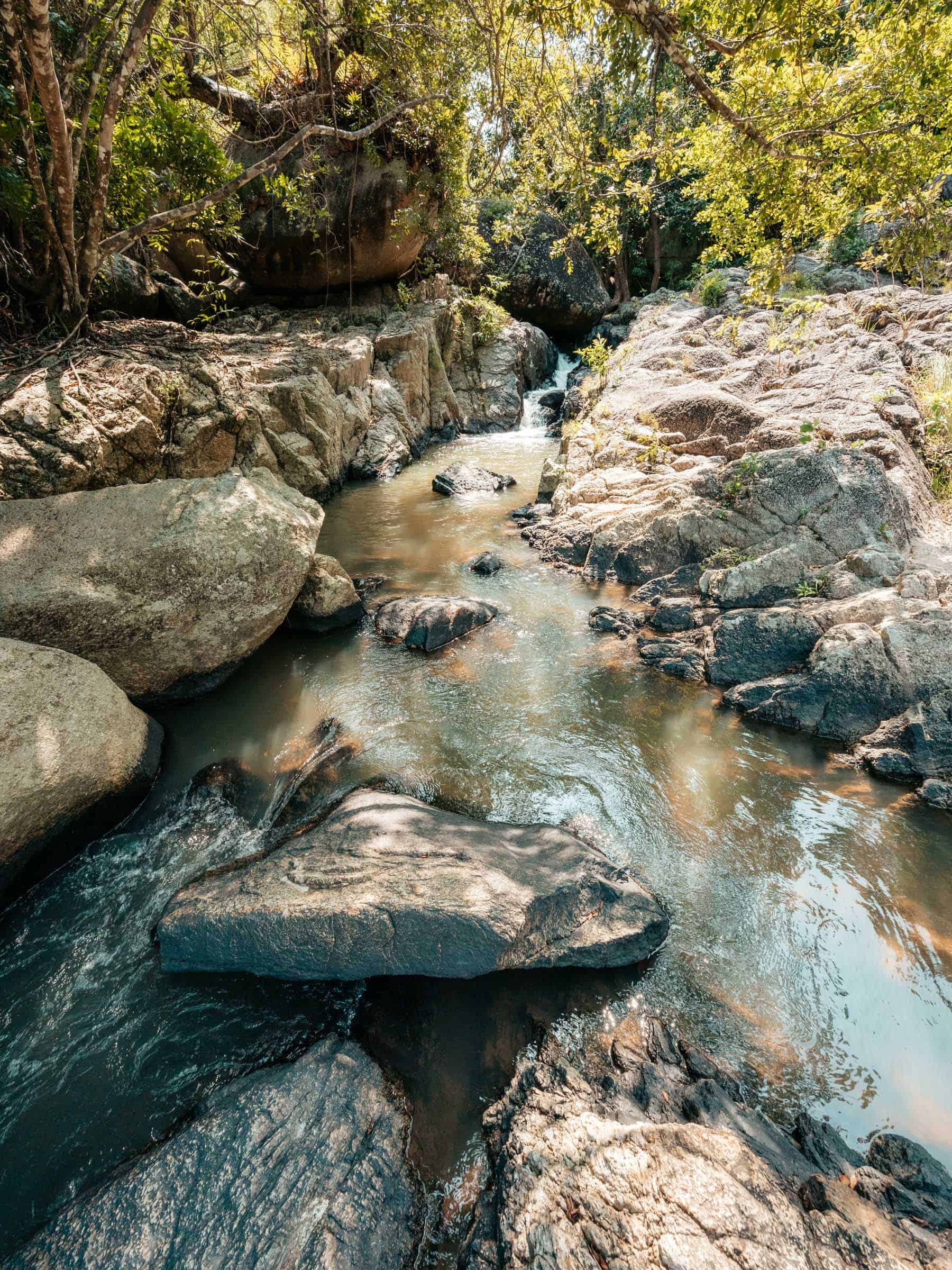 Top of Pho Darng Waterfall in Koh Phangan