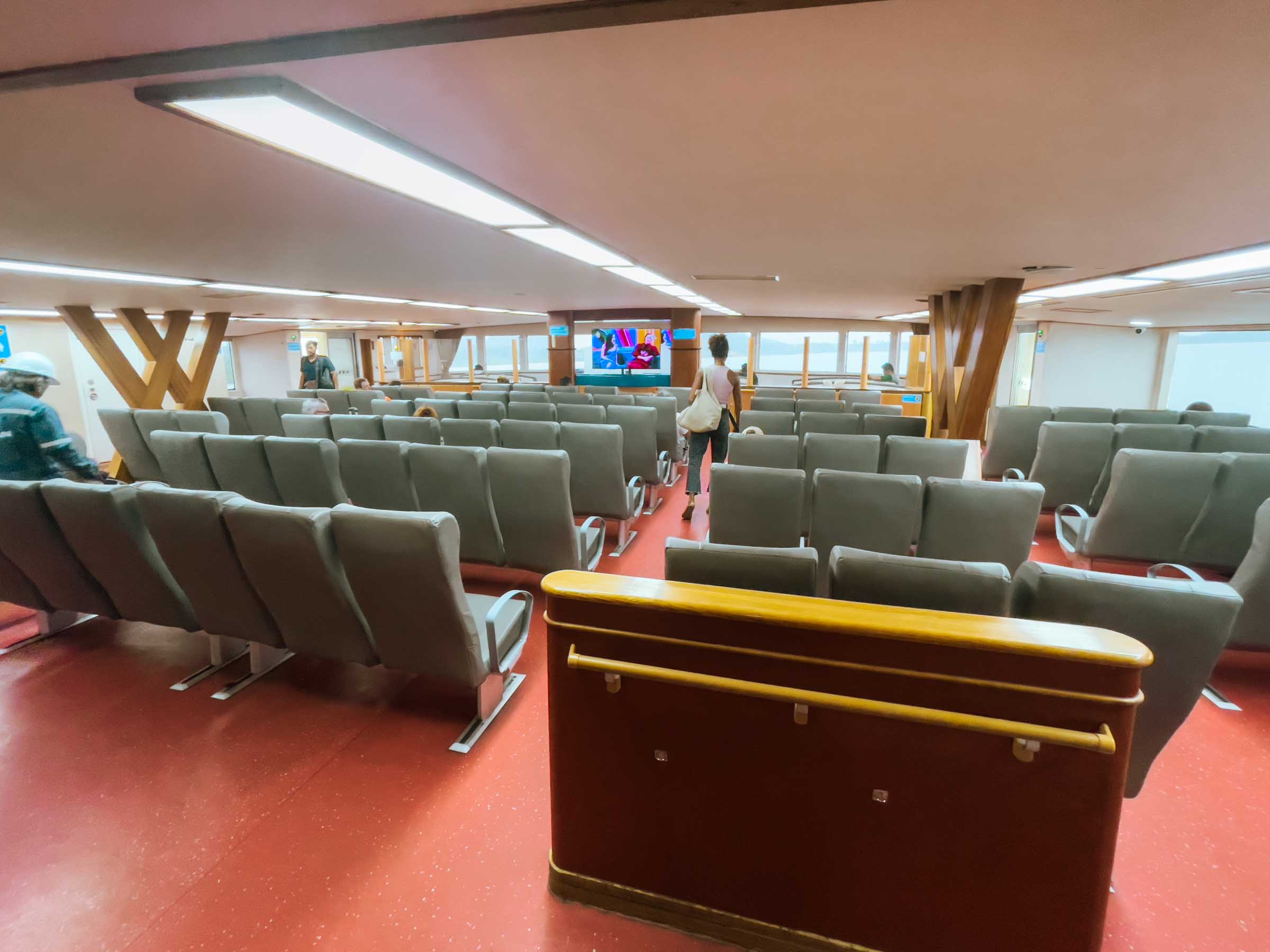 Surat Thani to Koh Phangan ferry cabin