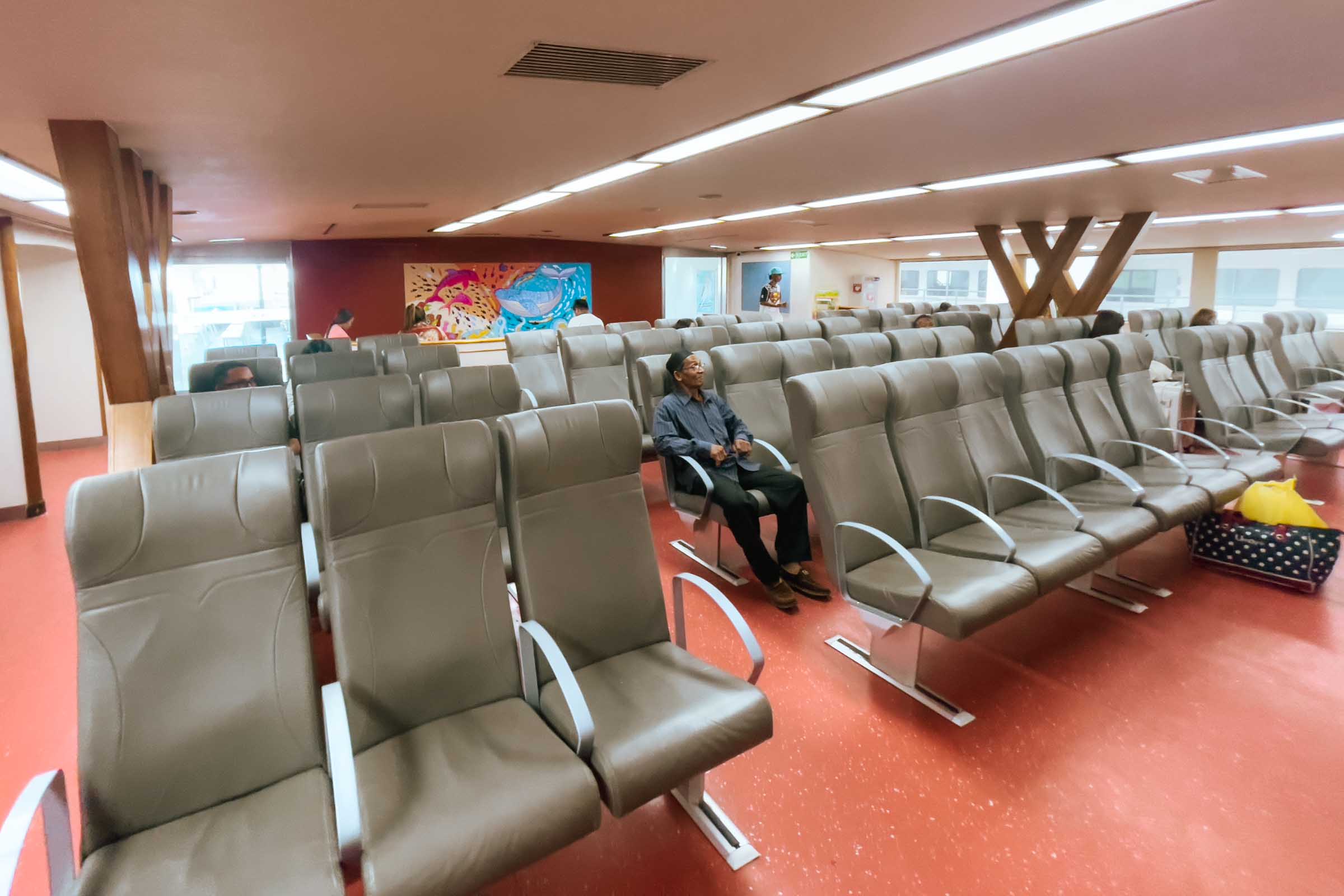 Air Conditioned seating area on Koh Phangan ferry