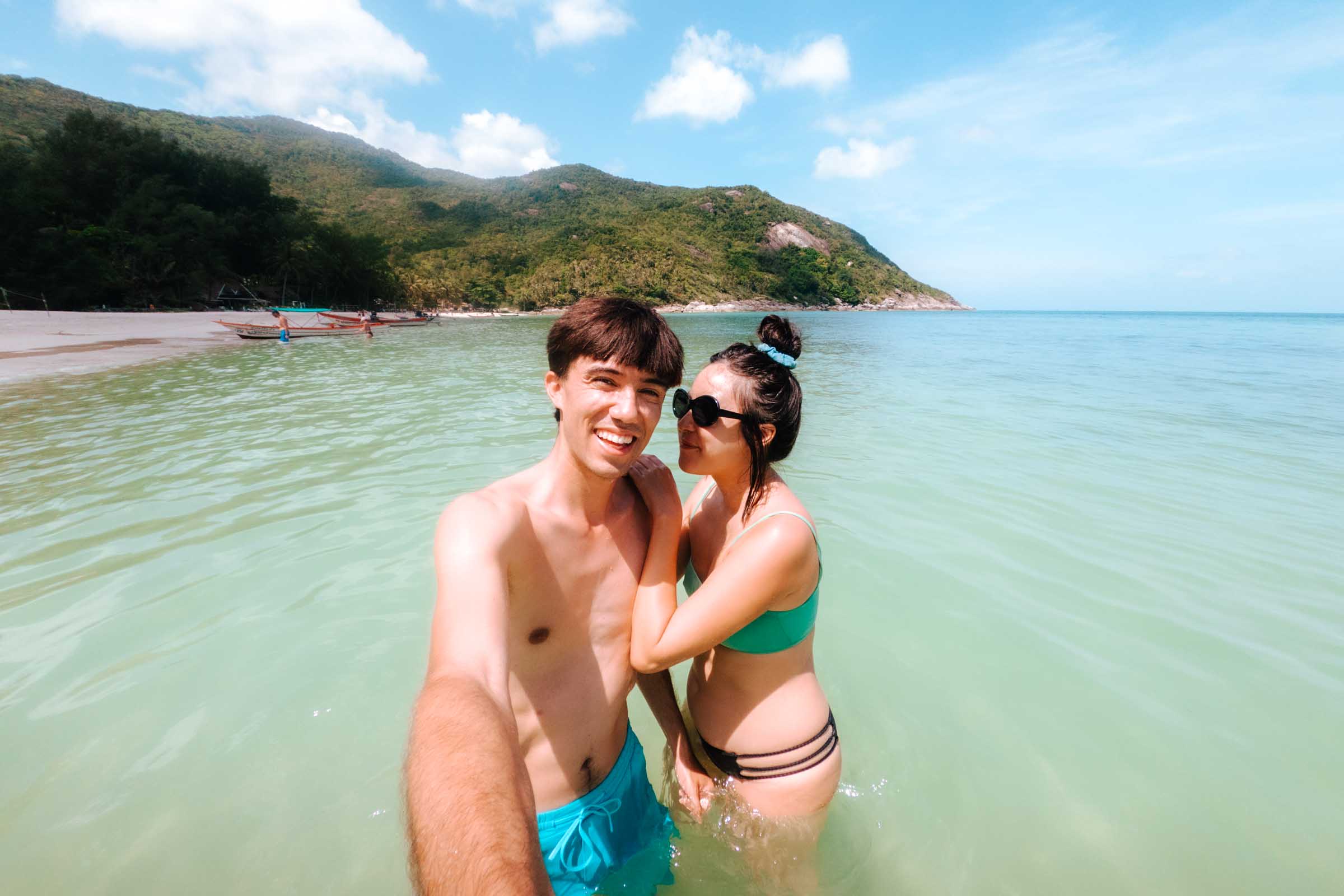 Swimming at bottle Beach Koh Phangan