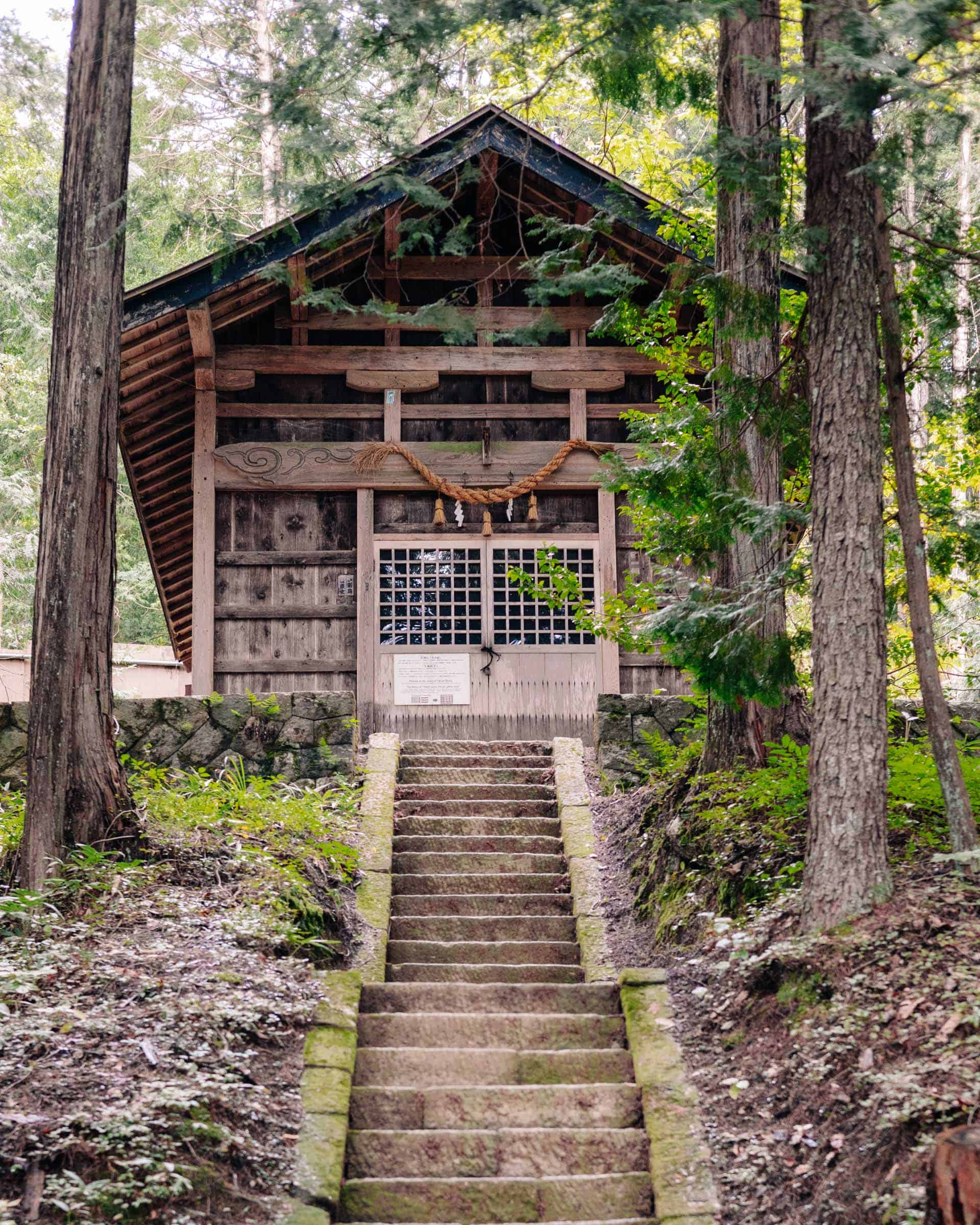 Hida Folk Village (Hida no Sato) in Takayama: Complete Guide 12 Forest Shrine at Hida Folk Village
