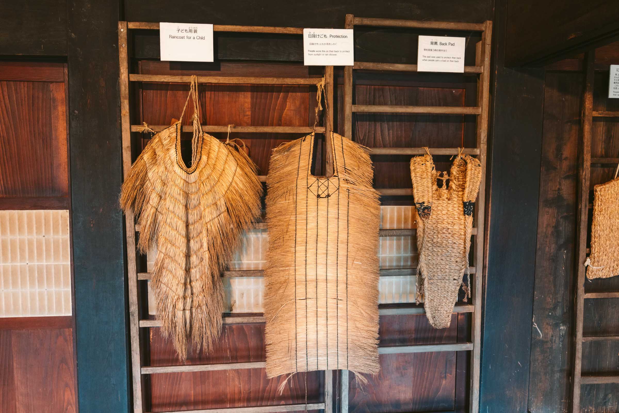Hida Folk Village (Hida no Sato) in Takayama: Complete Guide 10 Straw Clothing at Hida Folk Village