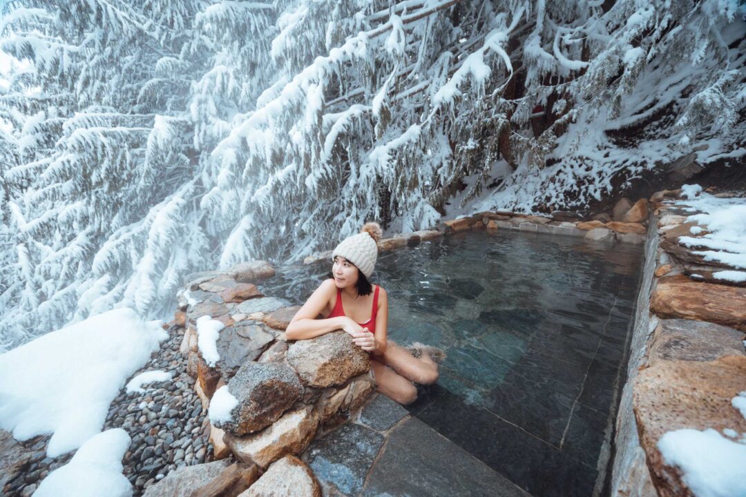 Winter at Scenic Hot Springs Washington