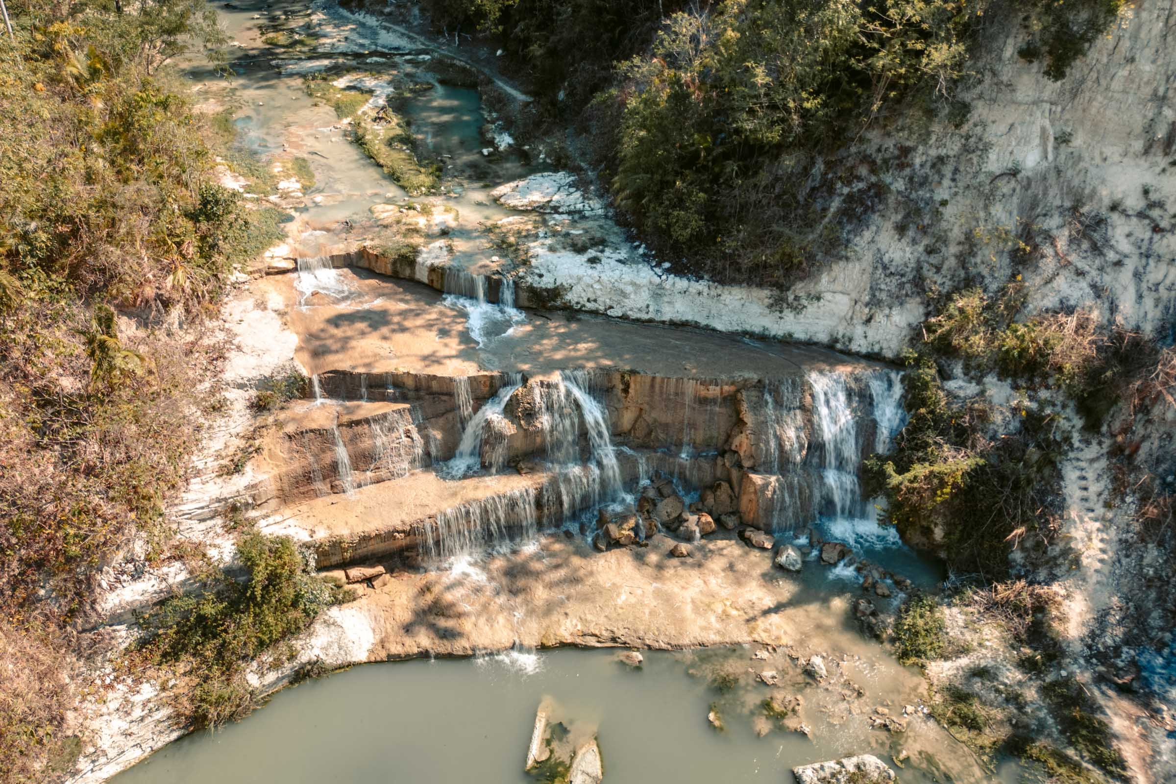 Cambanog Falls Cebu aerial view