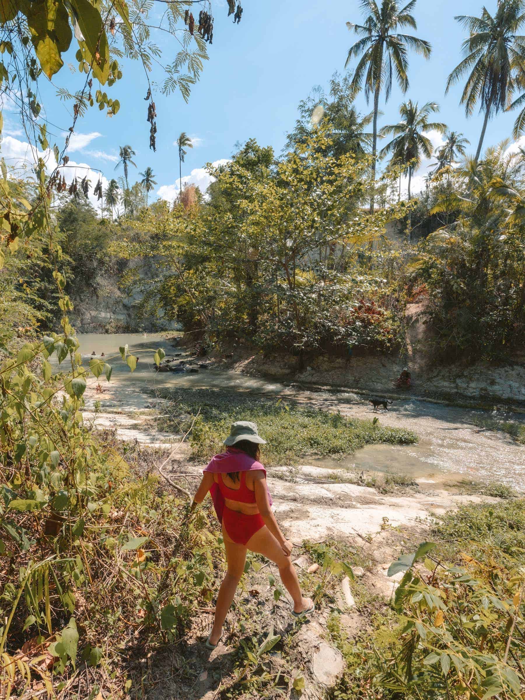 Cambanog Falls in Cebu: Complete Guide 7 River crossing near Cambanog Falls Cebu