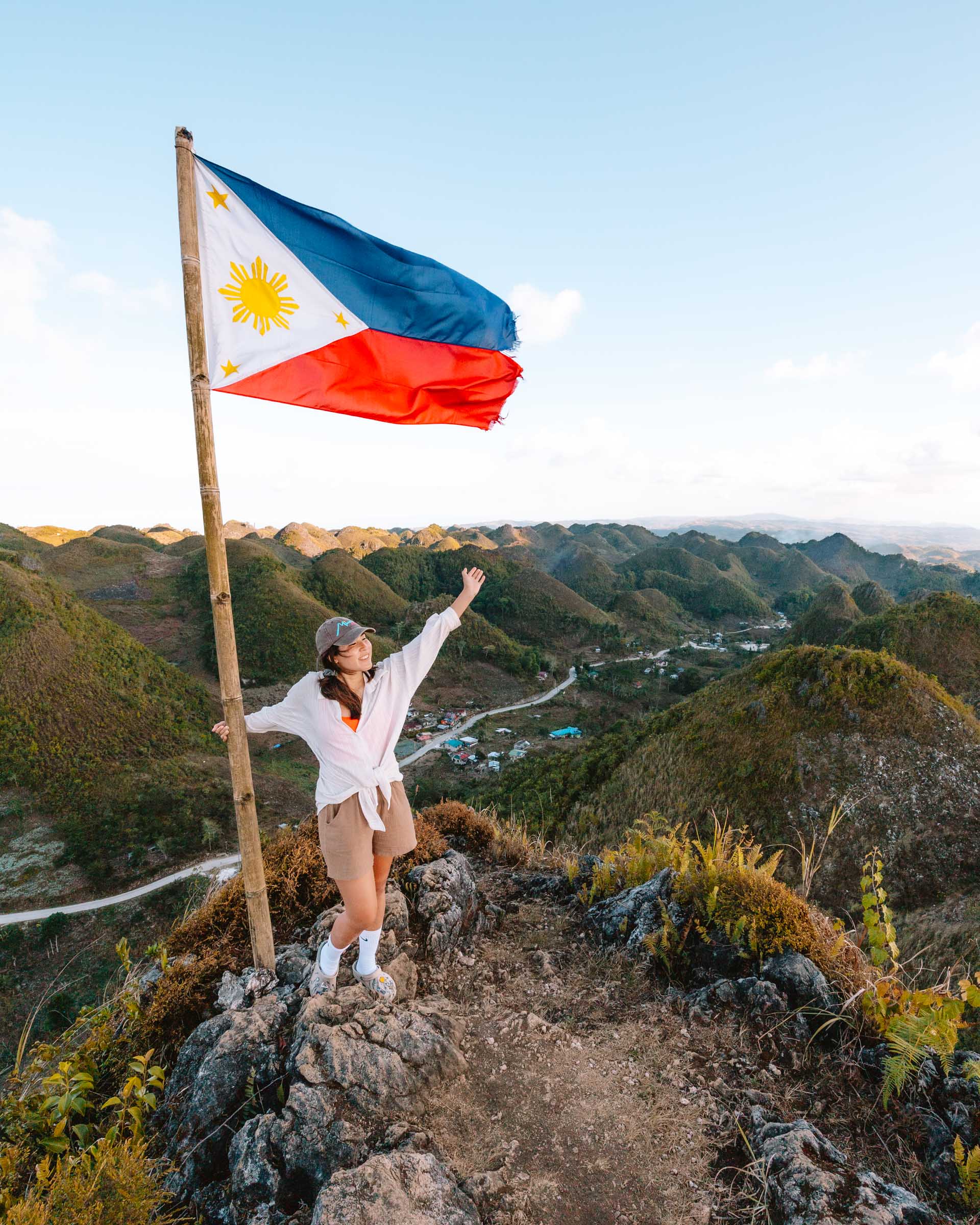 Philippines Flag at Casino Peak Cebu