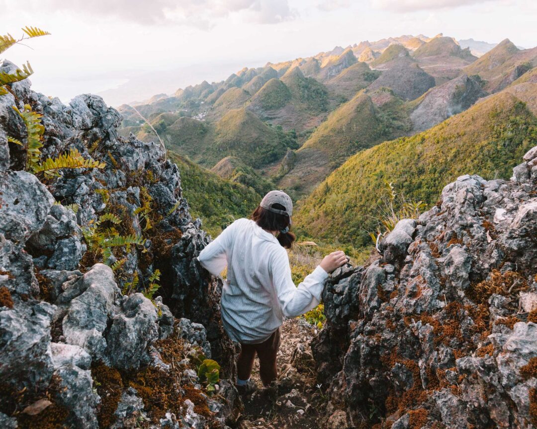 Trail going down Casino Peak Cebu